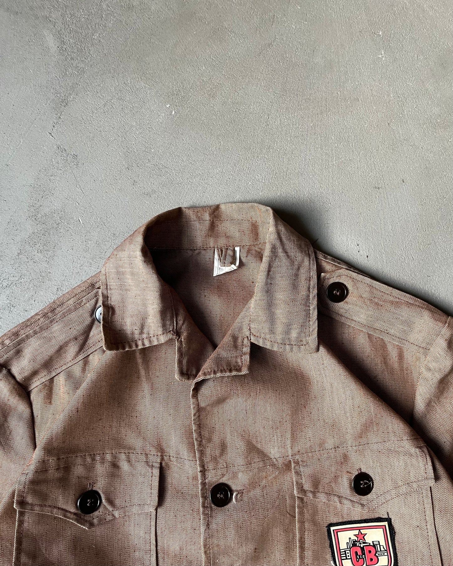 1970s - Brown Bulgarian Army Light Jacket - M