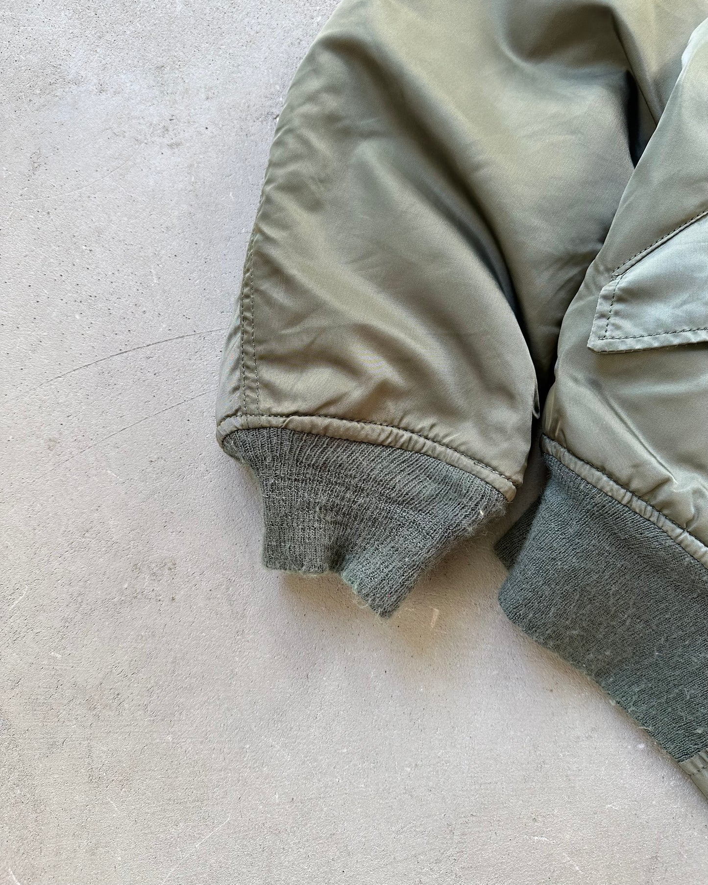 1980s - Green MA-1 Bomber Jacket - M