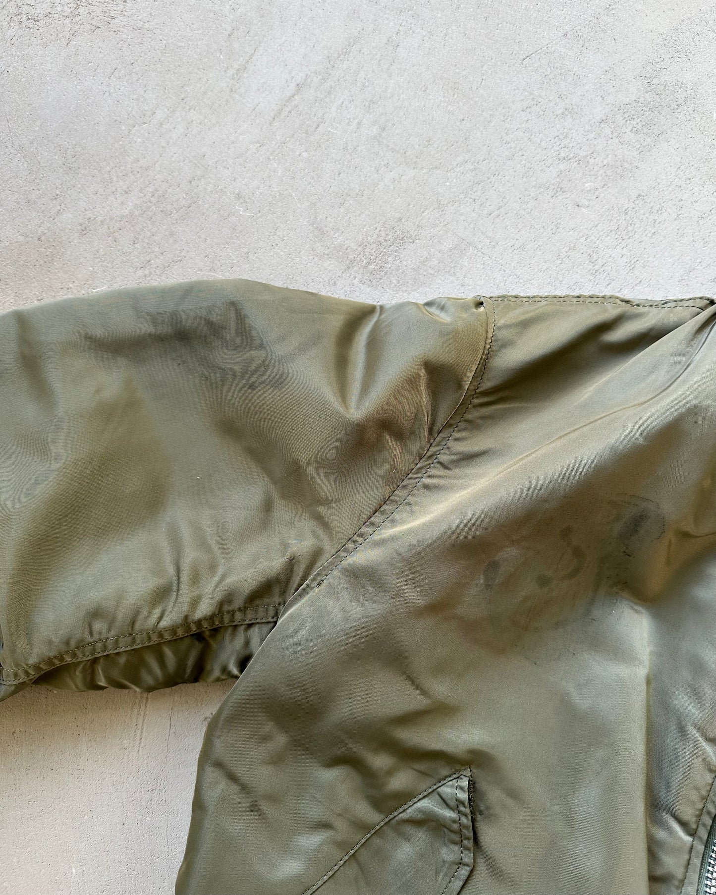 1980s - Green MA-1 Bomber Jacket - M