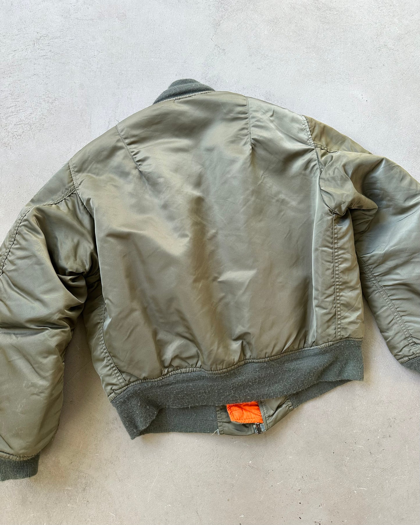 1980s - Green MA-1 Bomber Jacket - M