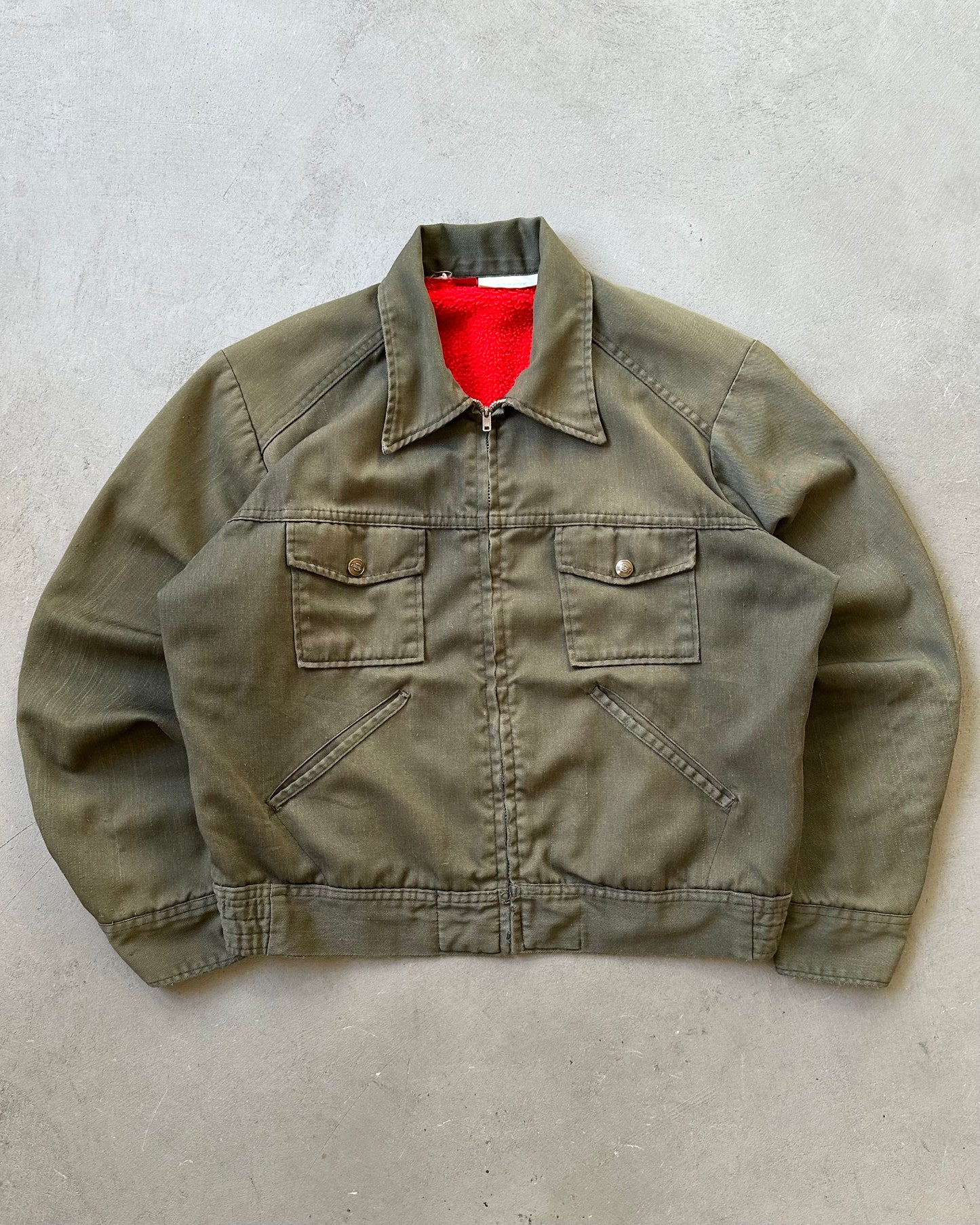 1980s - Military Green Dickies Work Jacket - S/M