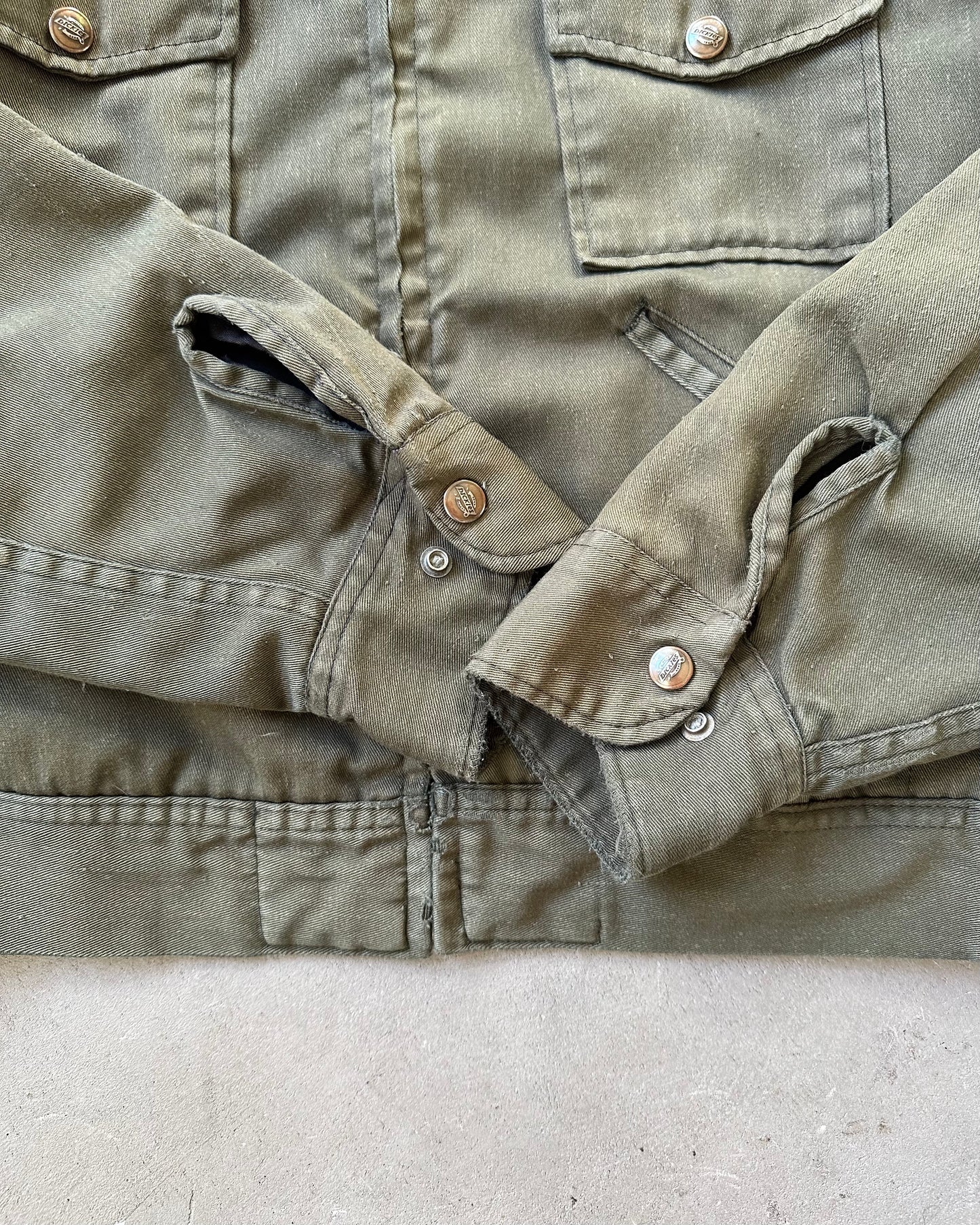1980s - Military Green Dickies Work Jacket - S/M