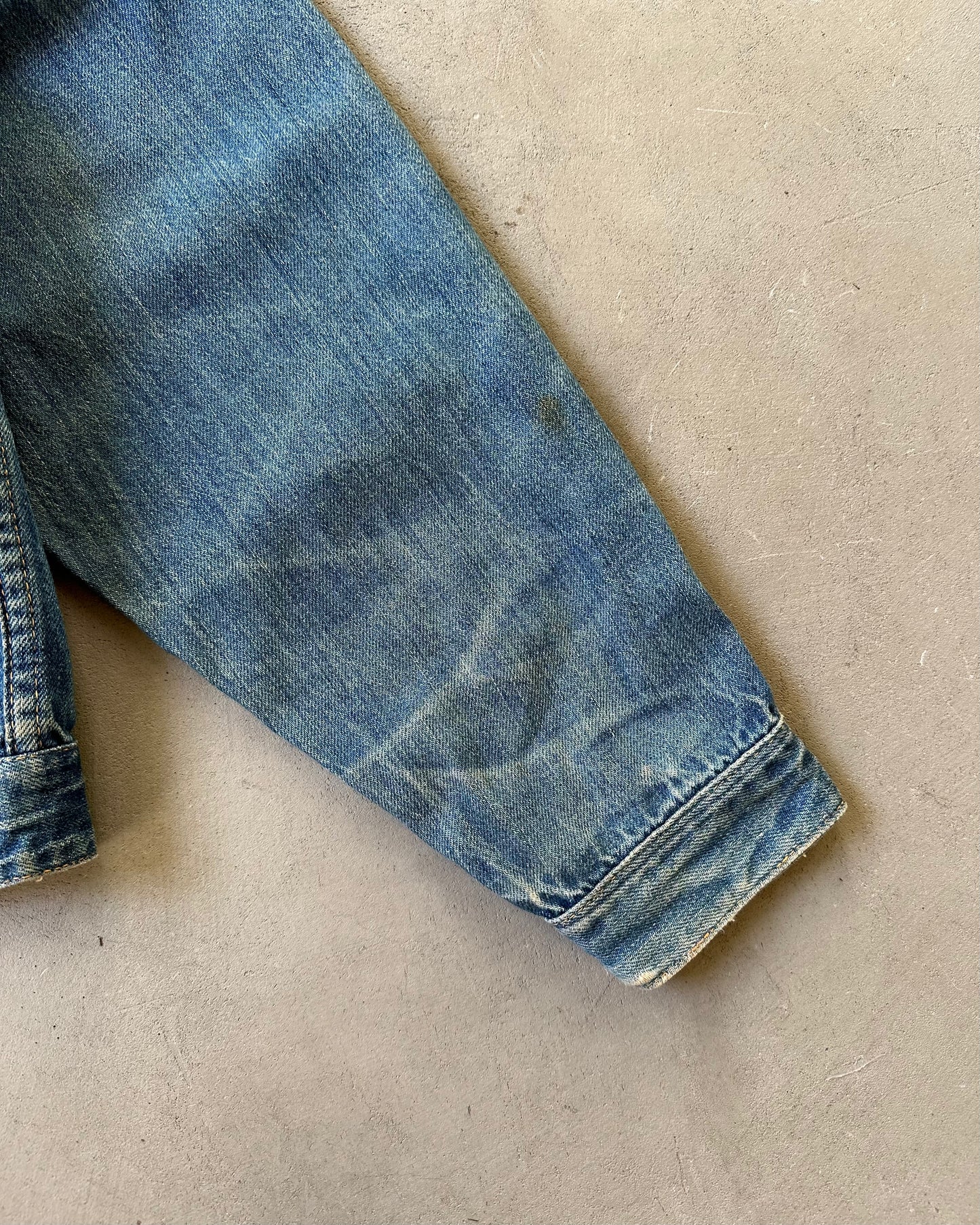 1970s - Faded Montgomery Ward Denim Trucker Jacket - XS/S
