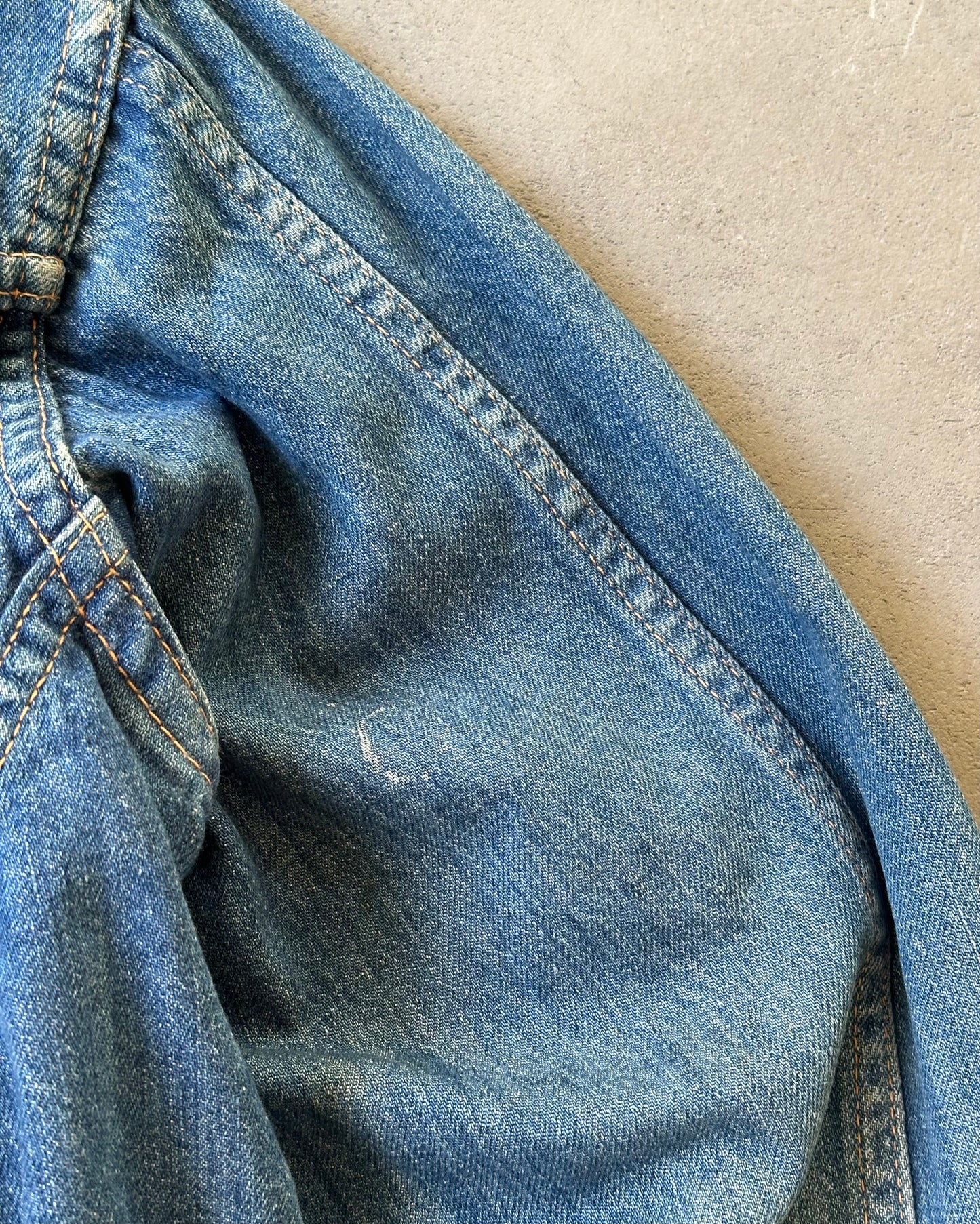 1970s - Faded Montgomery Ward Denim Trucker Jacket - XS/S