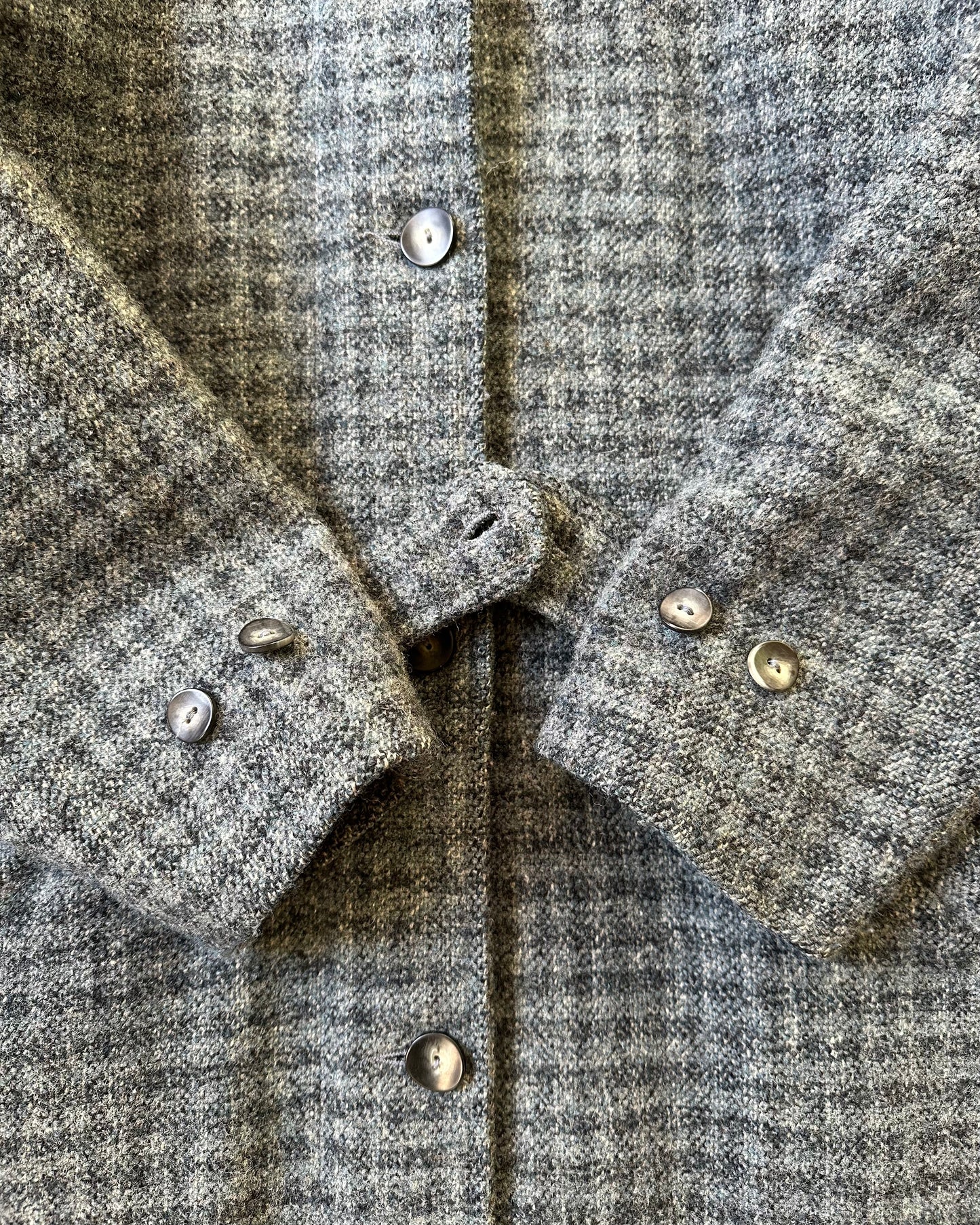 1980s - Blue/Grey L.L.Bean Long Coat - (W)M