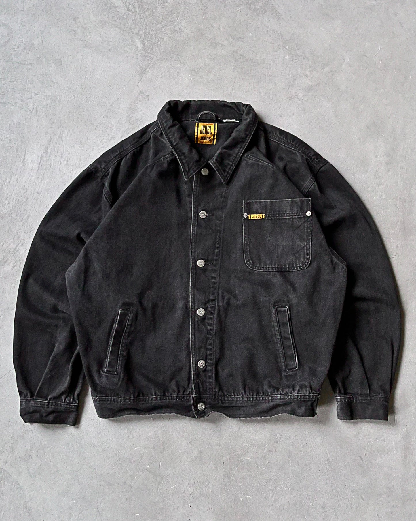 1990s - Black Jekel Work Jacket - L
