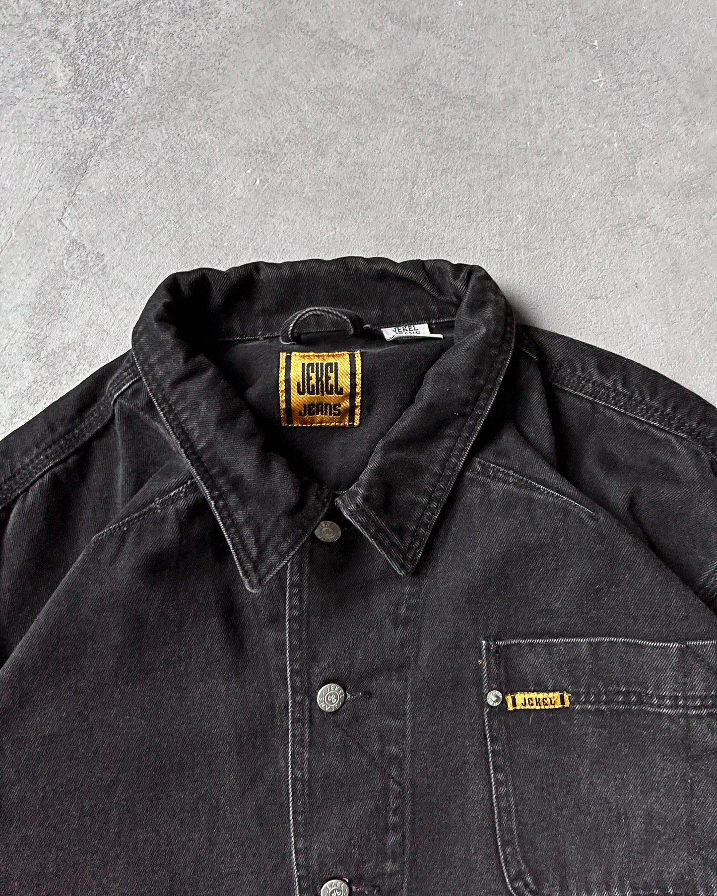 1990s - Black Jekel Work Jacket - L
