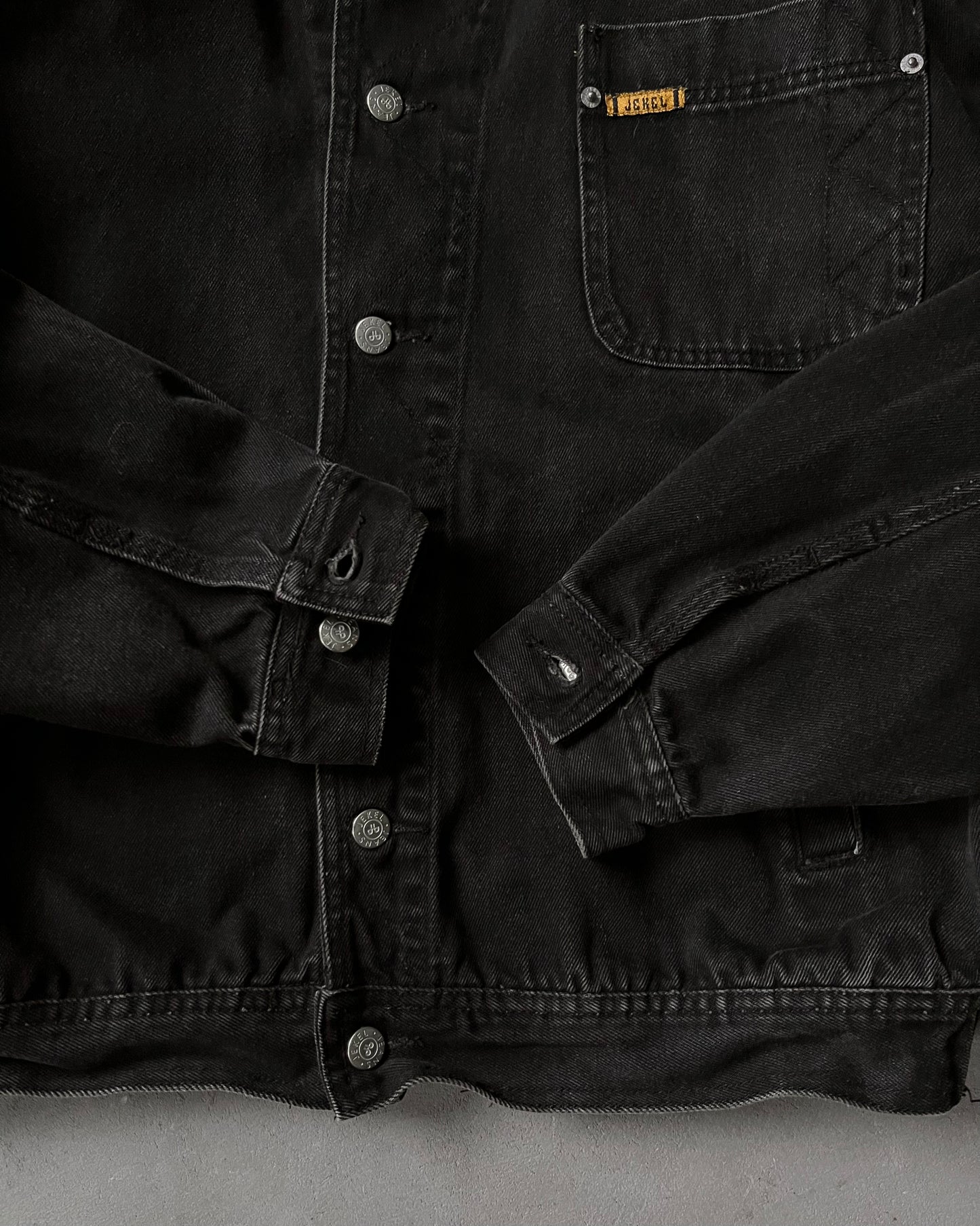 1990s - Black Jekel Work Jacket - L