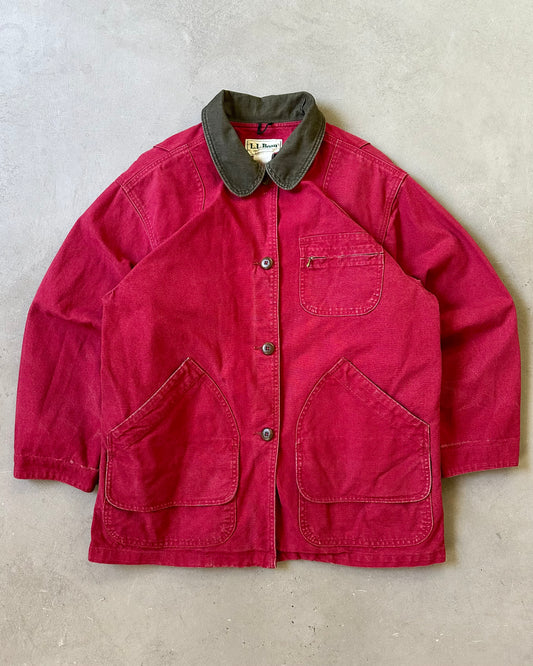 1980s - Faded Raspberry L.L.Bean Barn Jacket - (W)L