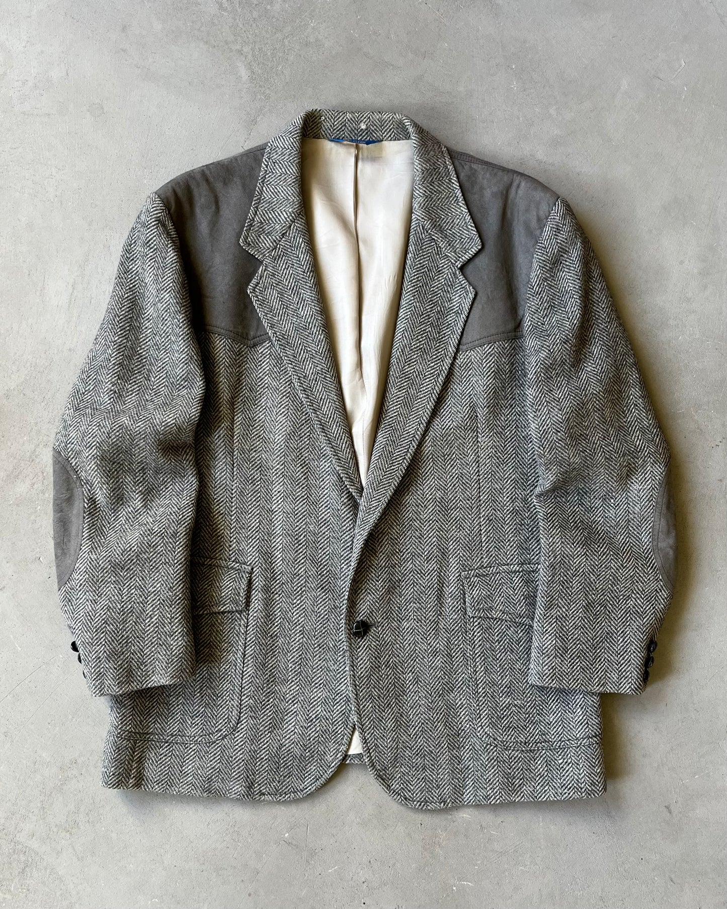 1990s - Grey Pendleton Tweed Blazer - 46