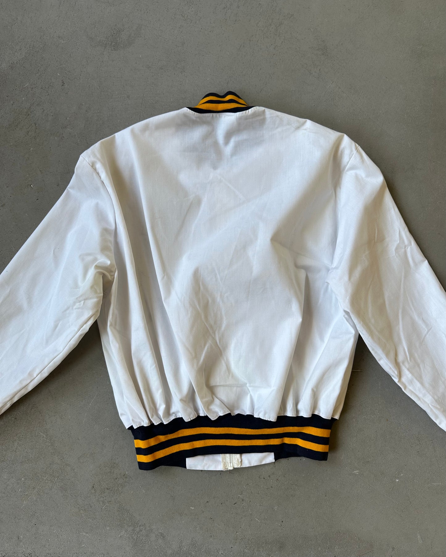 1960s - White V.F.W Light Bomber Jacket - S