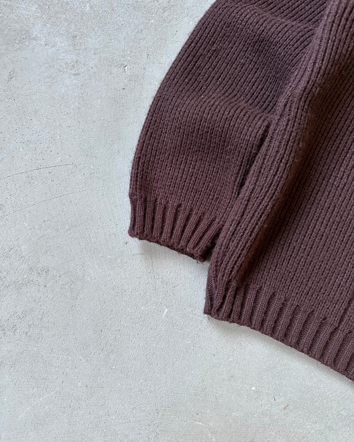 1970s - Brown Turtleneck Knitted Sweater - (W)M