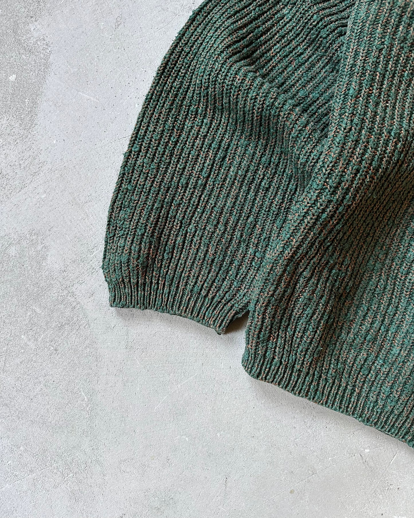 1990s - Forest Green/Brown Eddie Bauer Sweater - L/XL