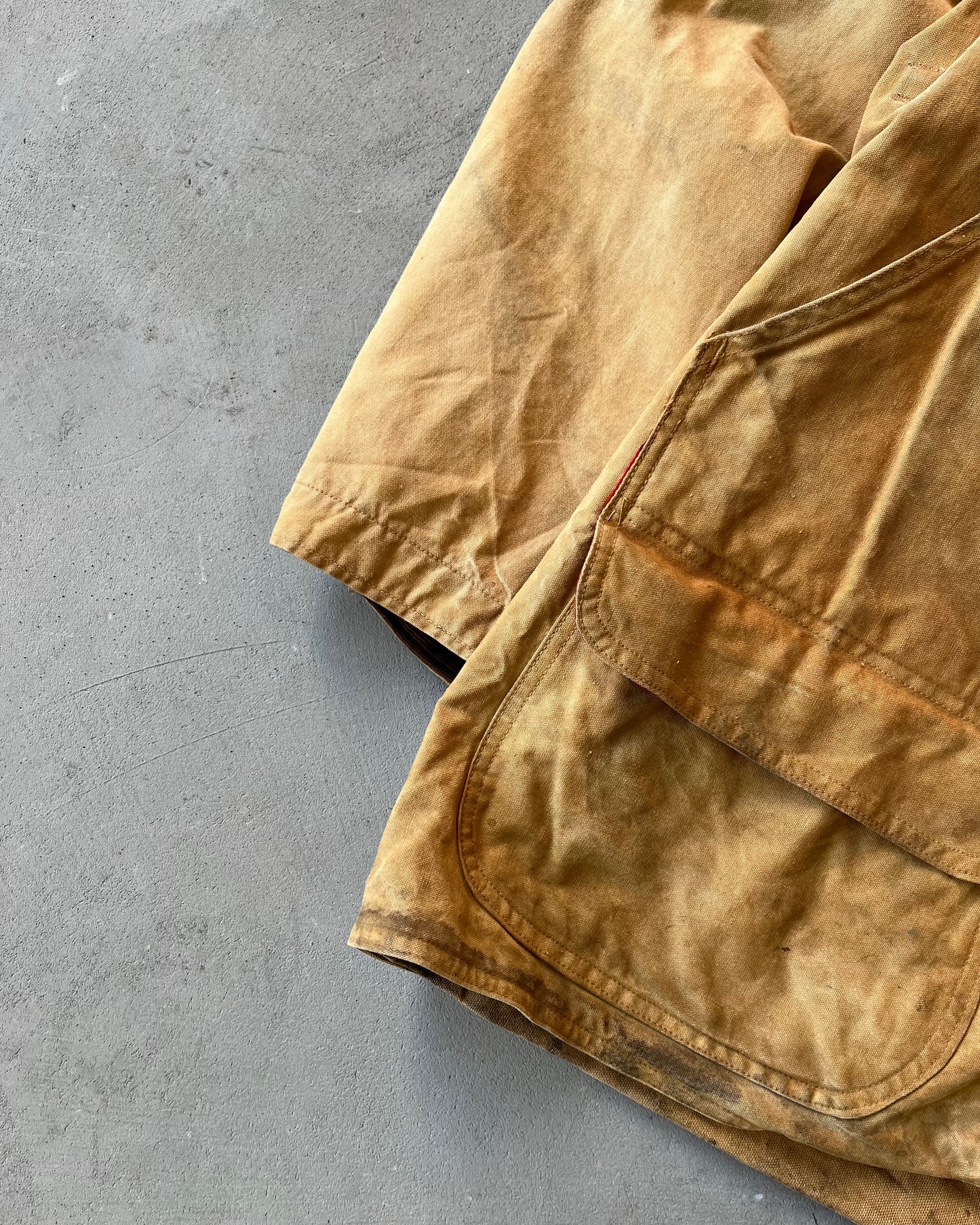 1970s - Distressed Duck Cumberland Hunting Coat - L