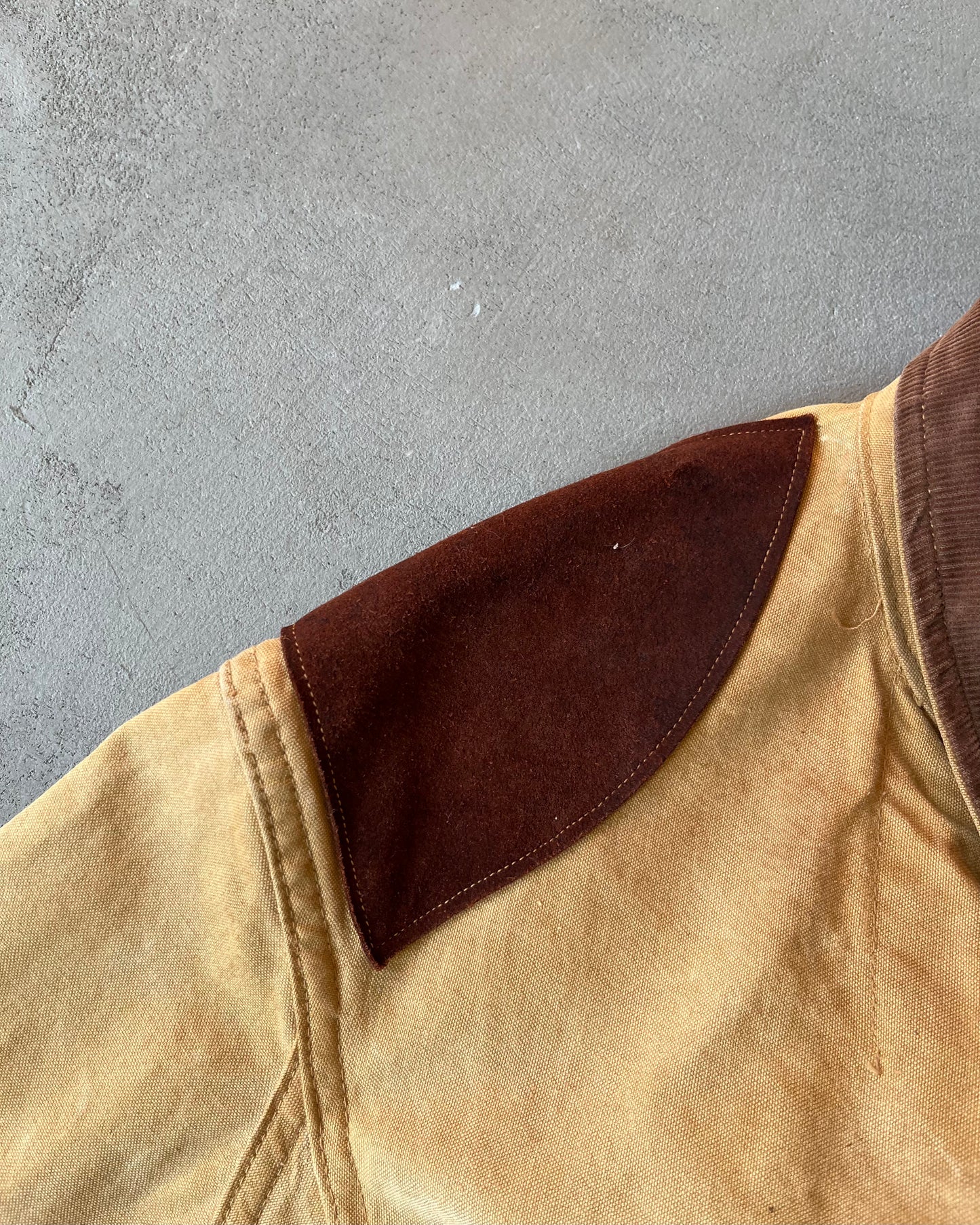1970s - Distressed Duck Cumberland Hunting Coat - L