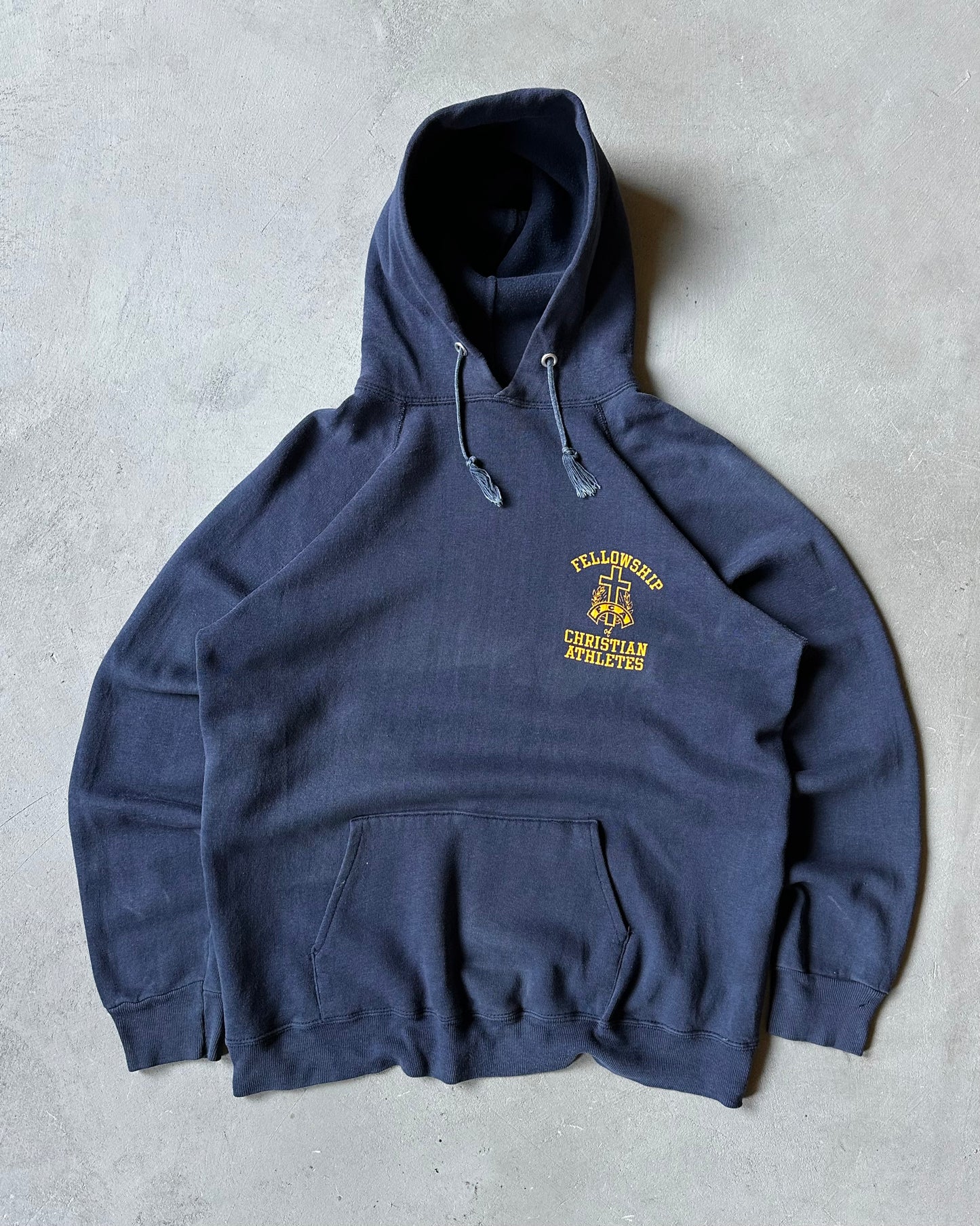 1970s - Navy Christian Athletes Champion Hoodie - L