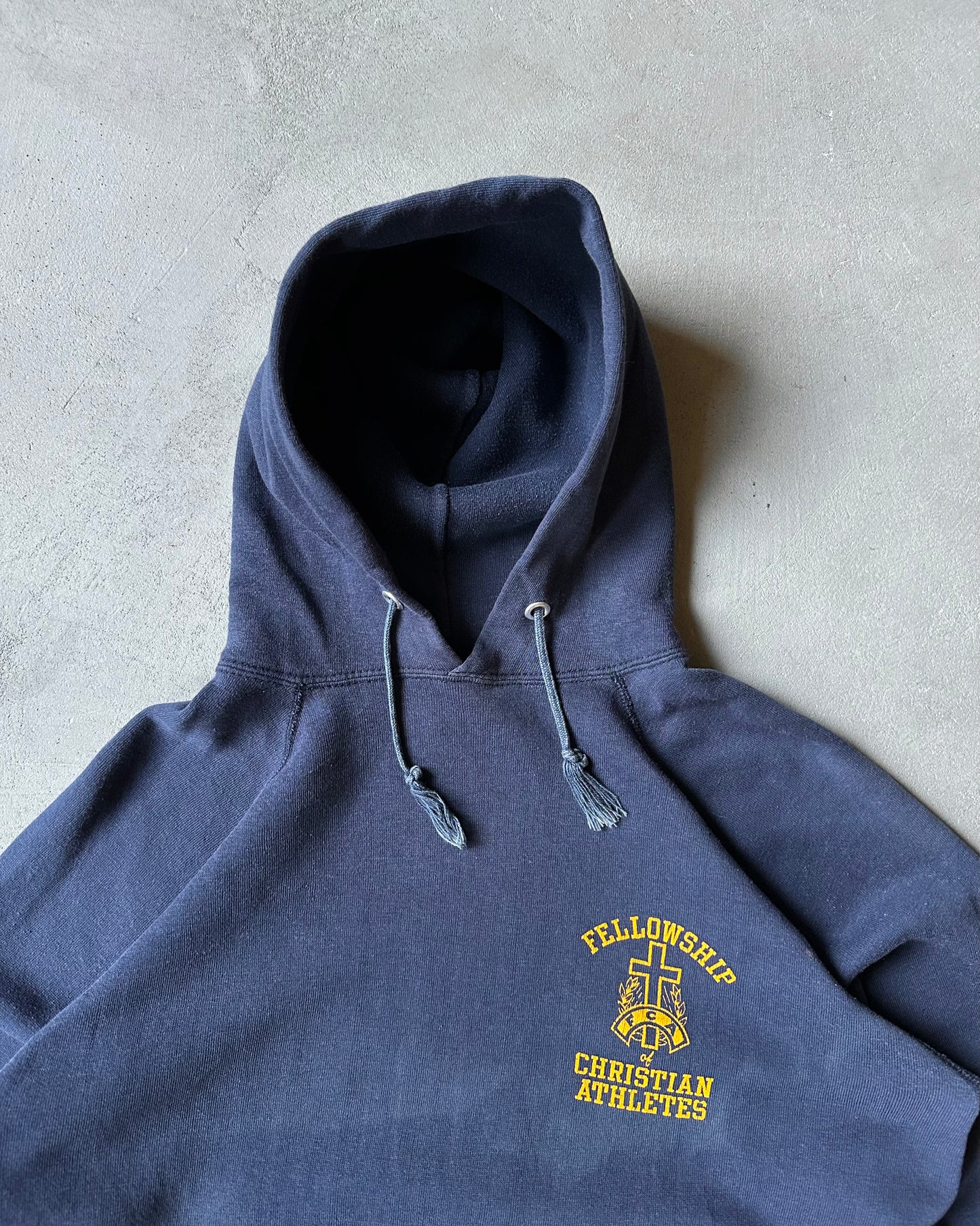 1970s - Navy Christian Athletes Champion Hoodie - L