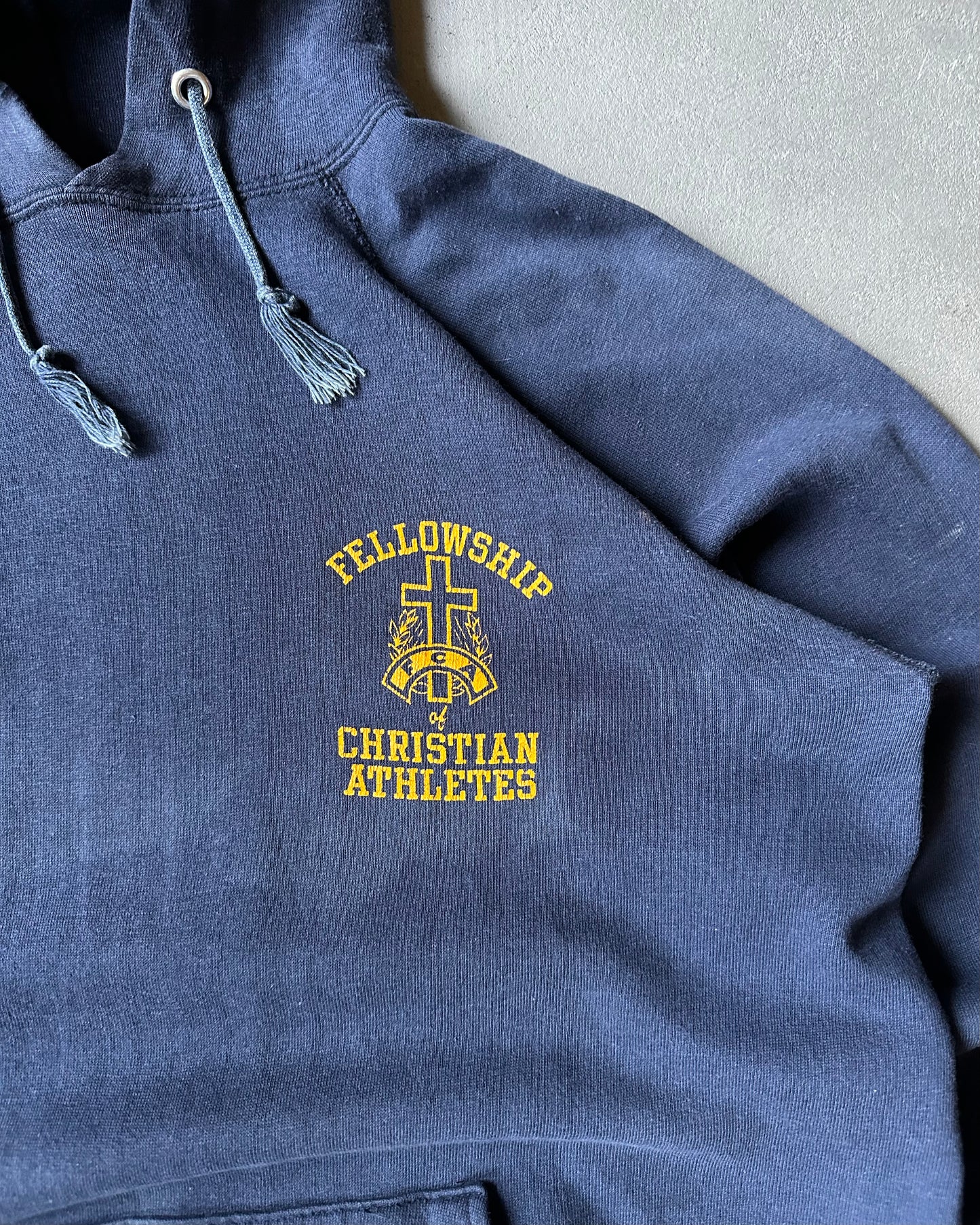 1970s - Navy Christian Athletes Champion Hoodie - L