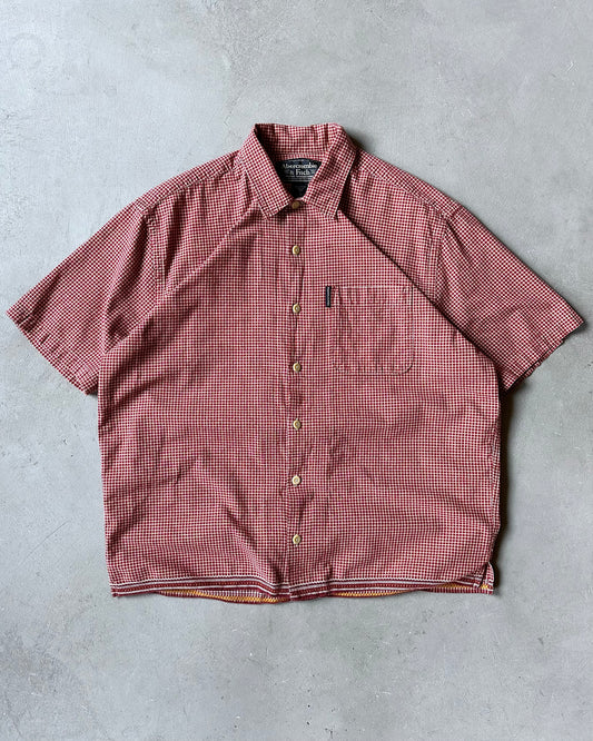 1990s - Red Abercrombie & Fitch Plaid Shirt - L