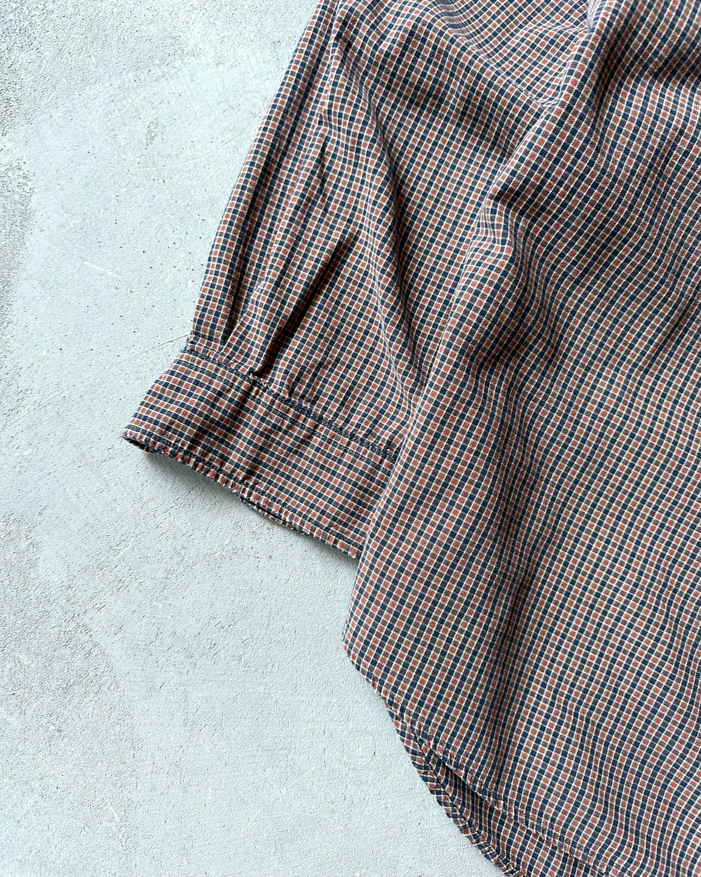 2000s - Navy/Red Abercrombie & Fitch Plaid Shirt - XXL