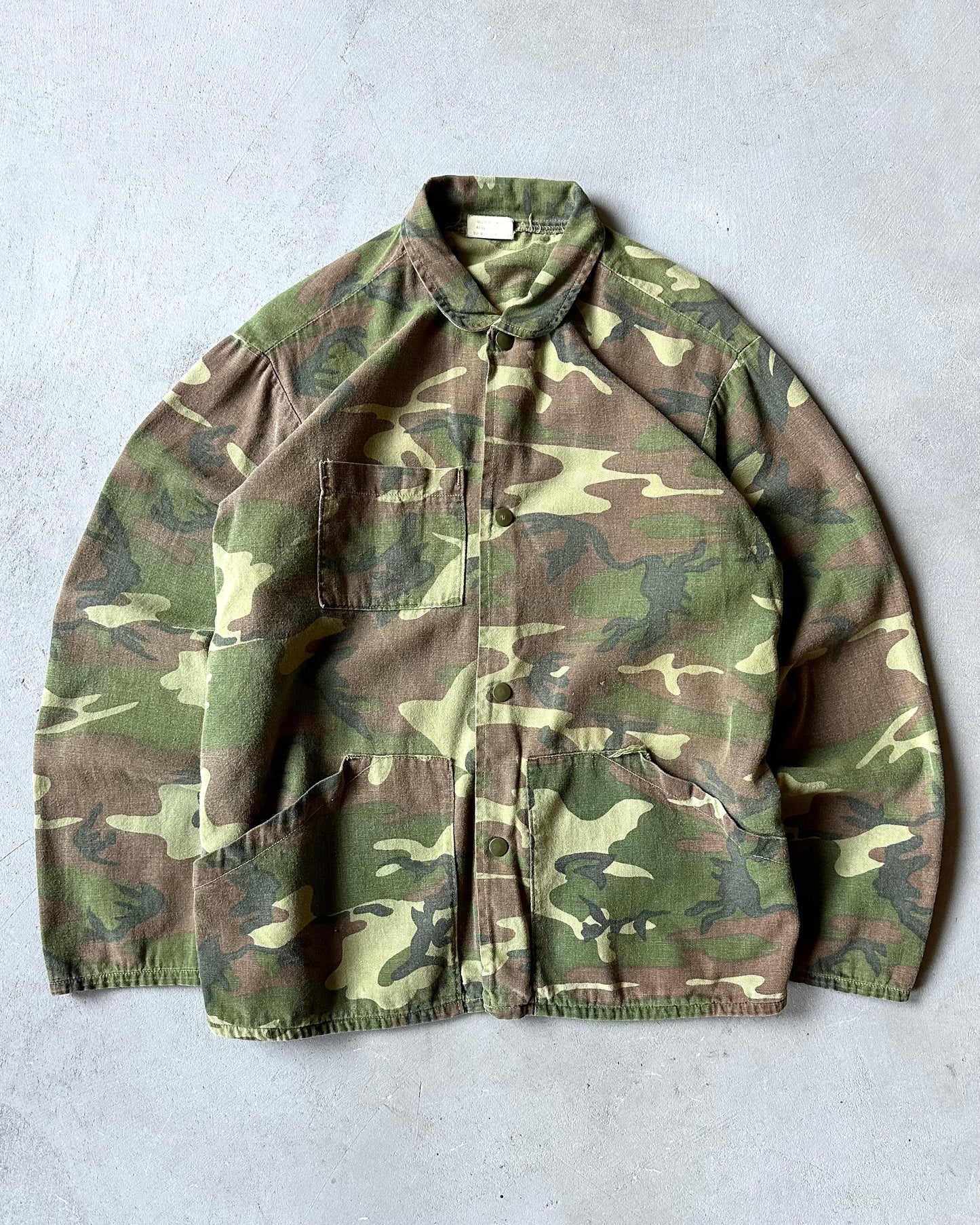1970s - Camo Field Overshirt - S/M