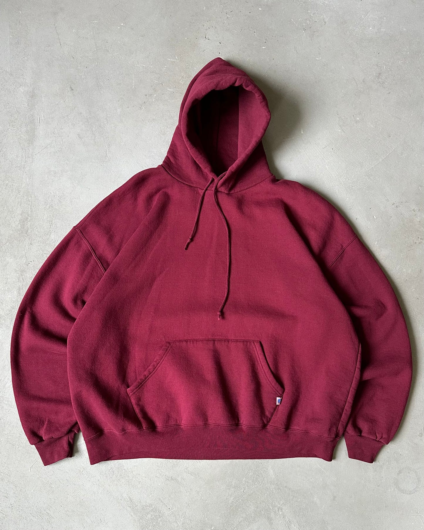 1990s - Burgundy Russell Hoodie - XXL