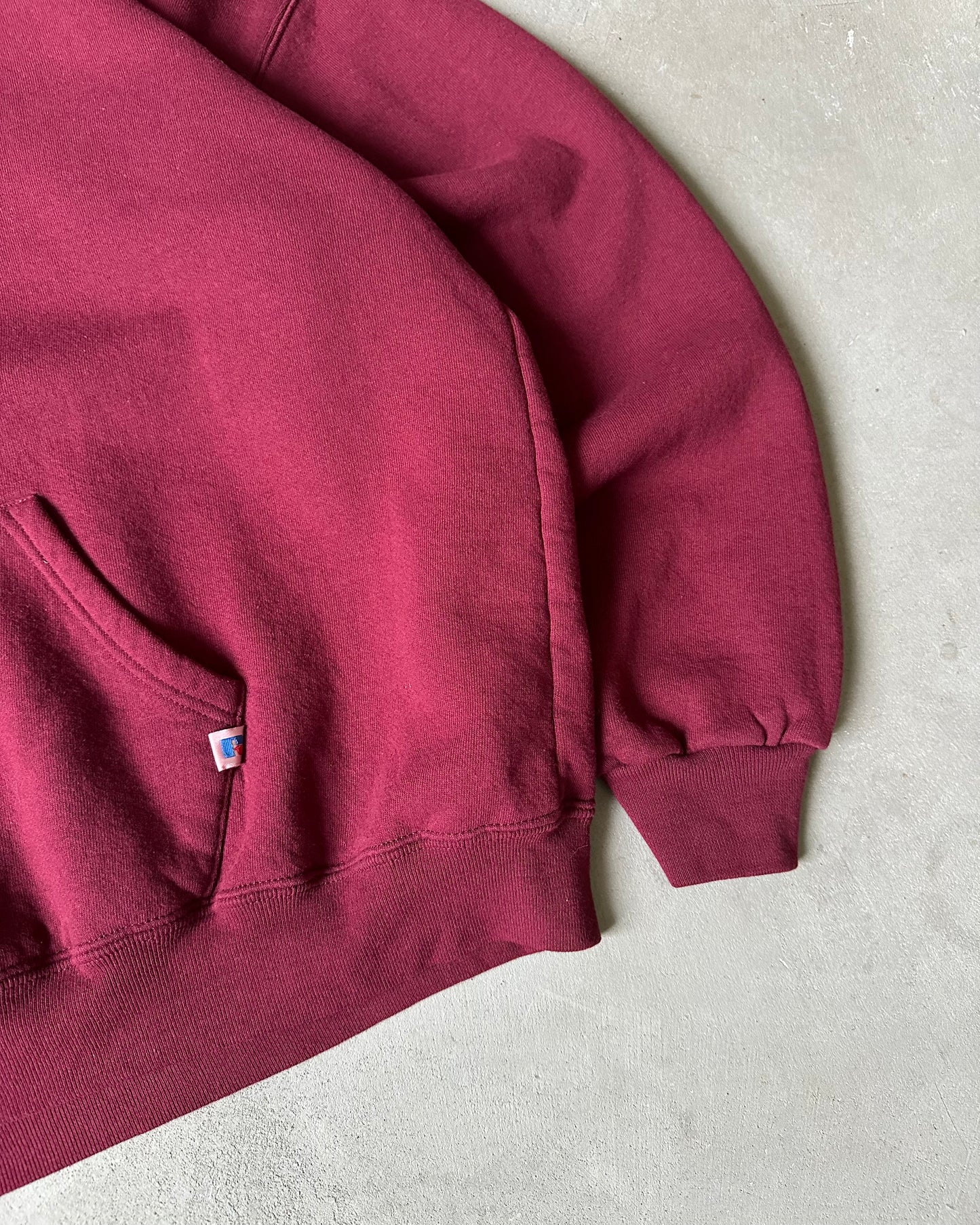 1990s - Burgundy Russell Hoodie - XXL