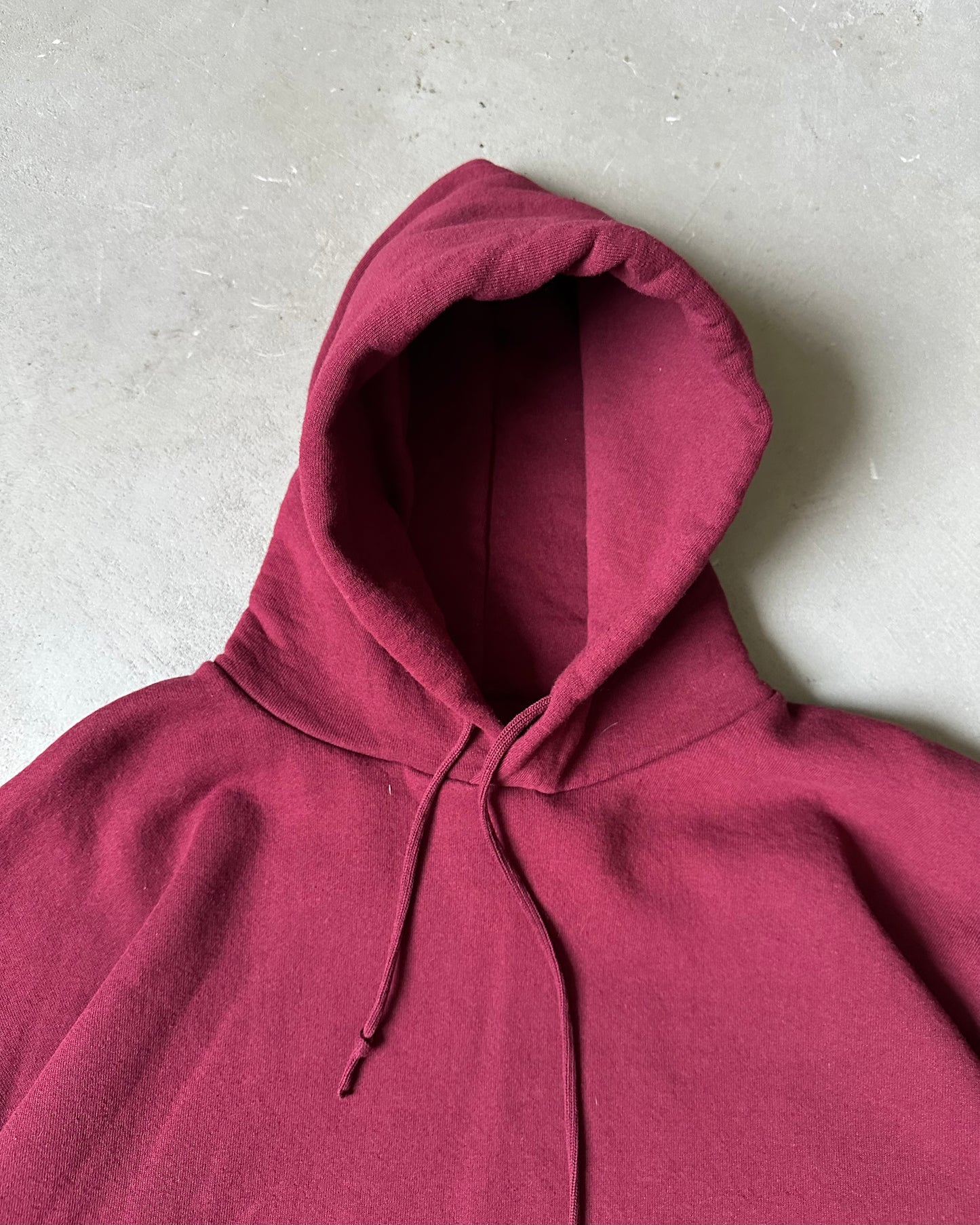 1990s - Burgundy Russell Hoodie - XXL