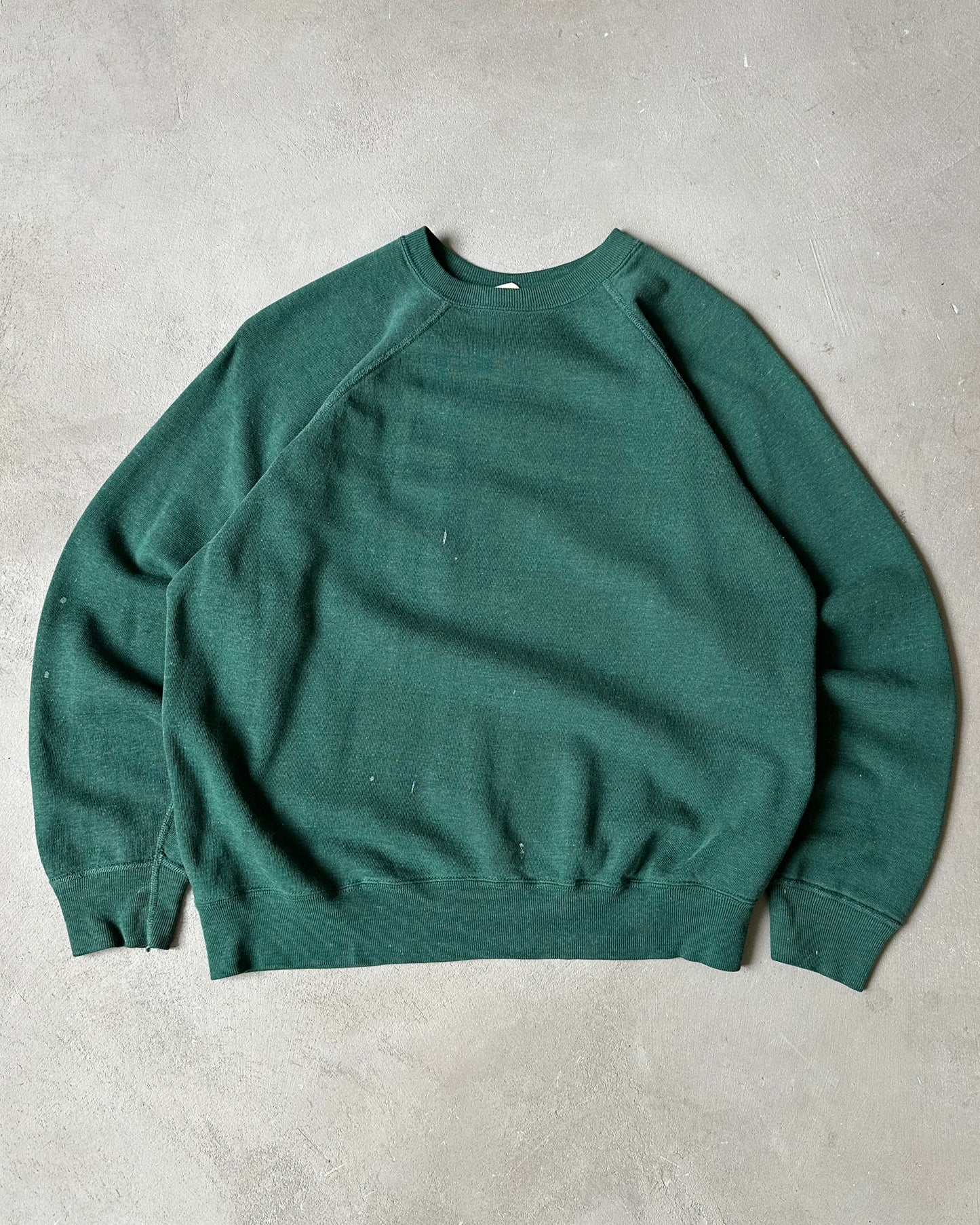 1970s - Faded Green Mayo Spruce Crewneck - S