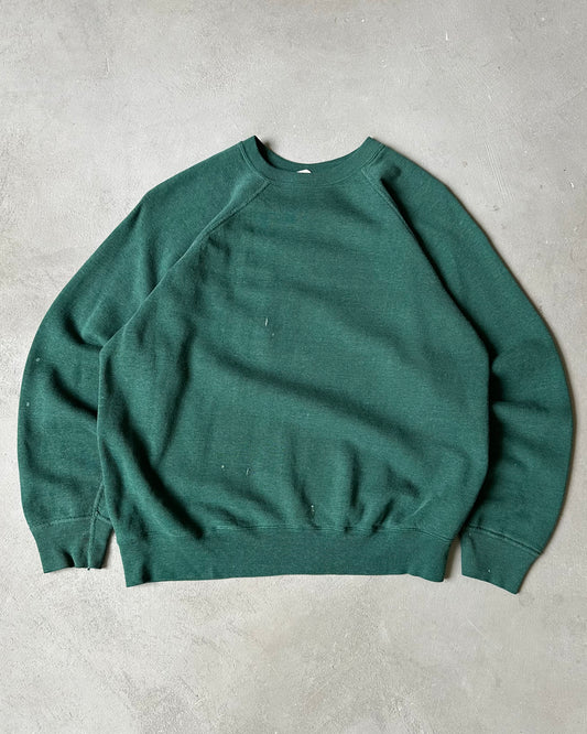 1970s - Faded Green Mayo Spruce Crewneck - S