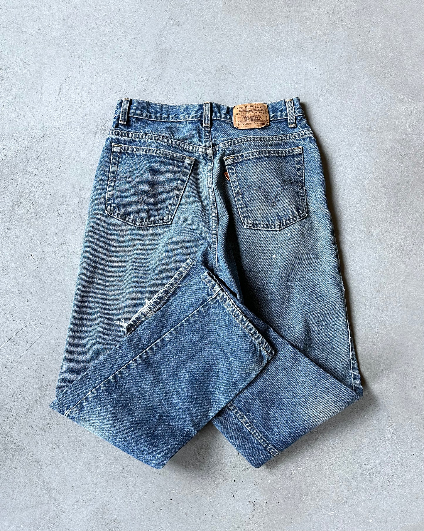 1990s - Distressed 619 Orange Tab Levi's Jeans - 30x29