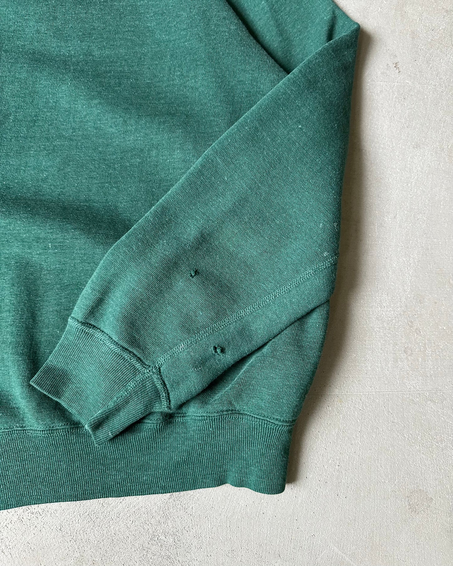 1970s - Faded Green Mayo Spruce Crewneck - S