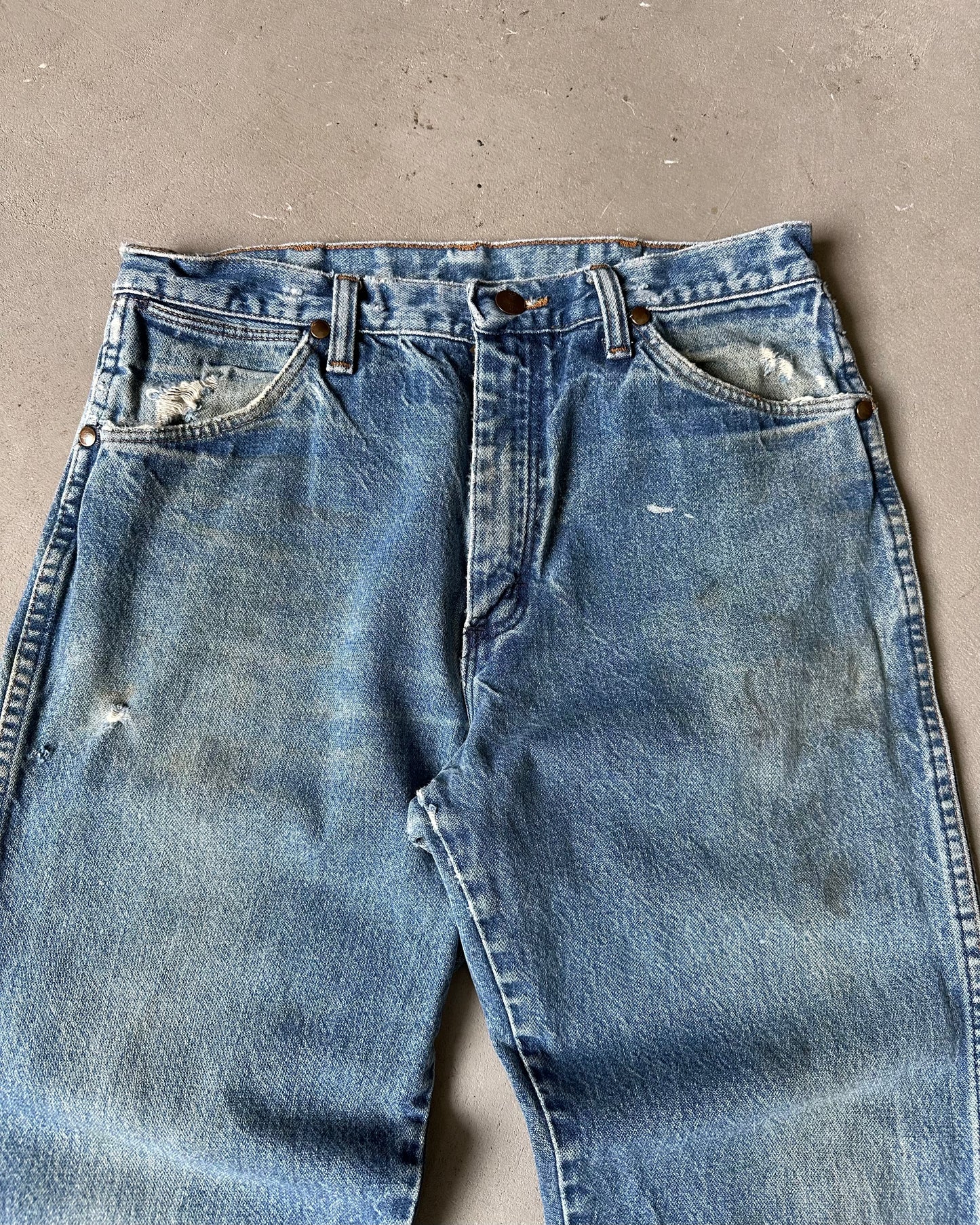 1980s - Distressed 13MWZ Wrangler Jeans - 29x31