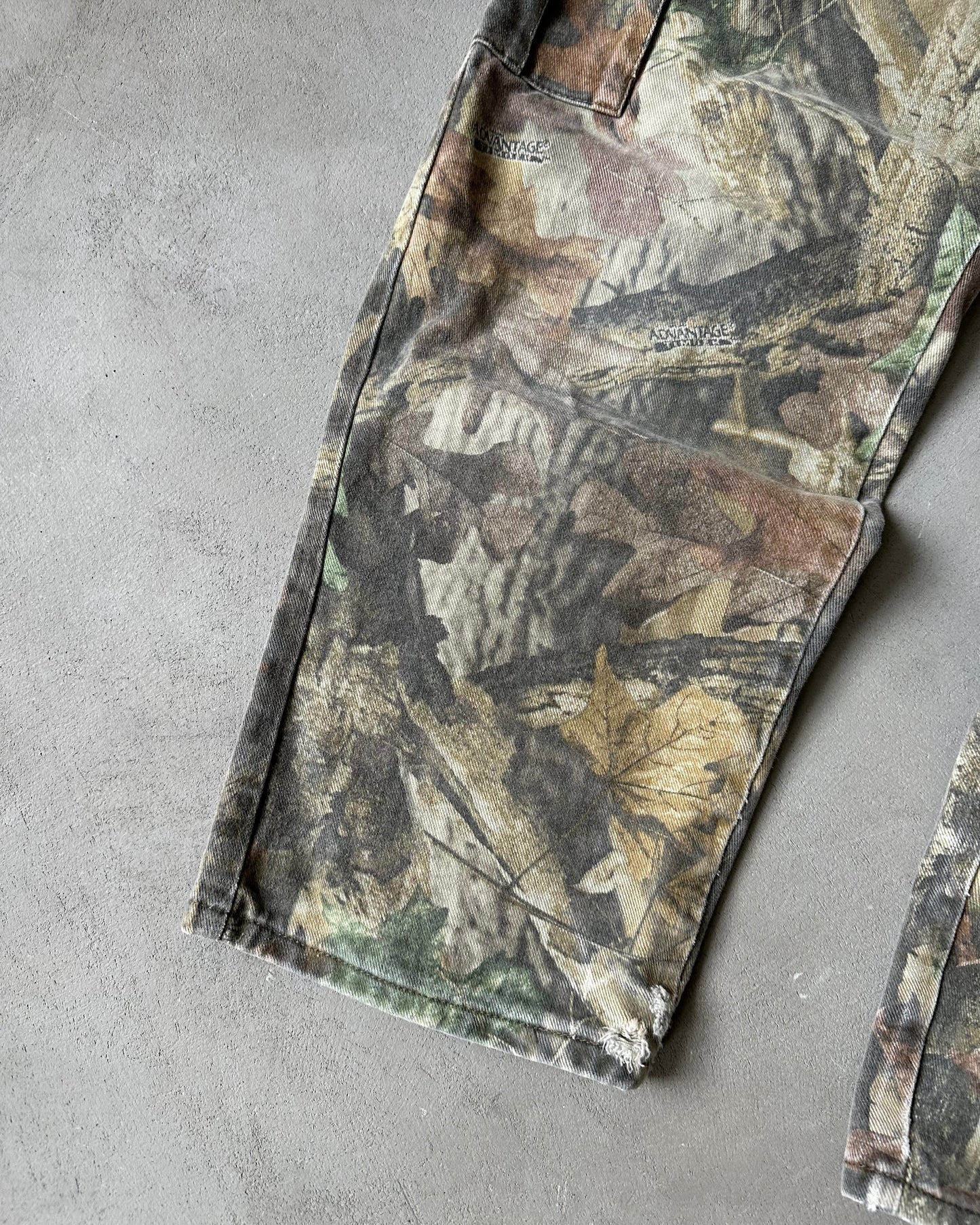 Années 90 - Pantalon Cargo Camouflage Usé - 30x28