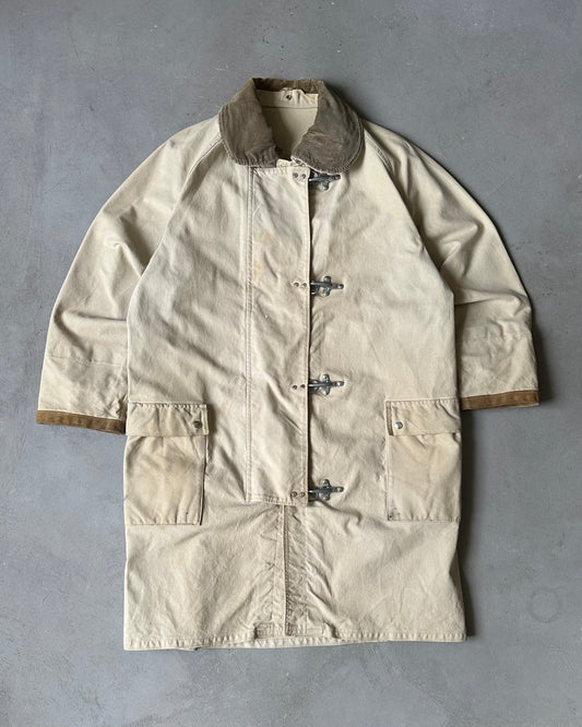 1980s - Beige Fireman Coat - M