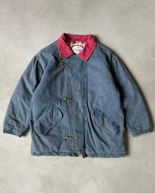 1990s - Blue/Red Women's Fireman Jacket - (W)M