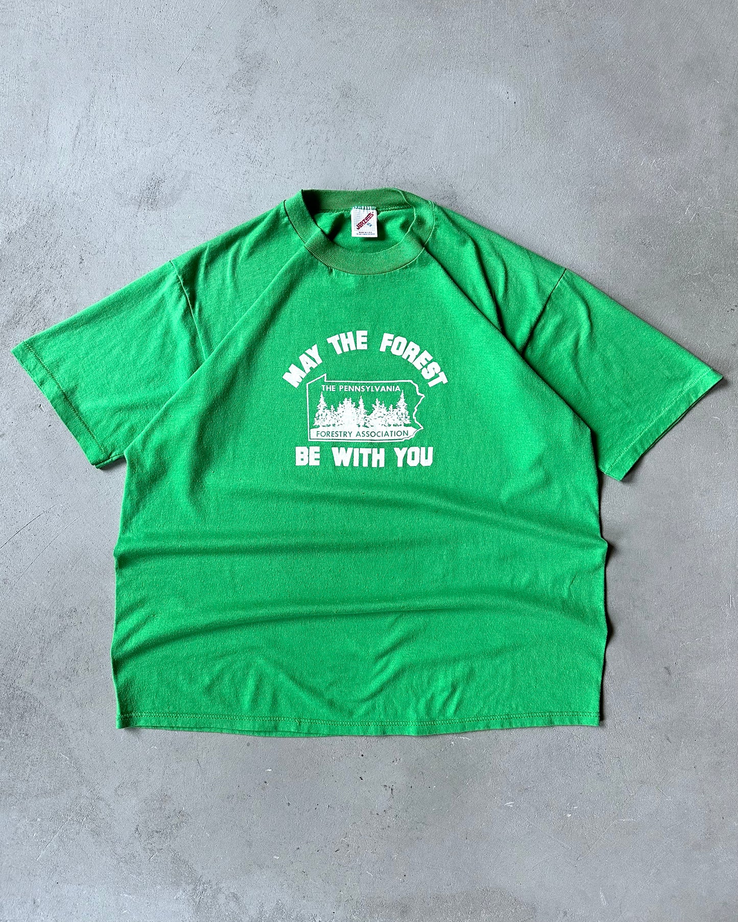 1980s - Green Forest T-Shirt - L/XL