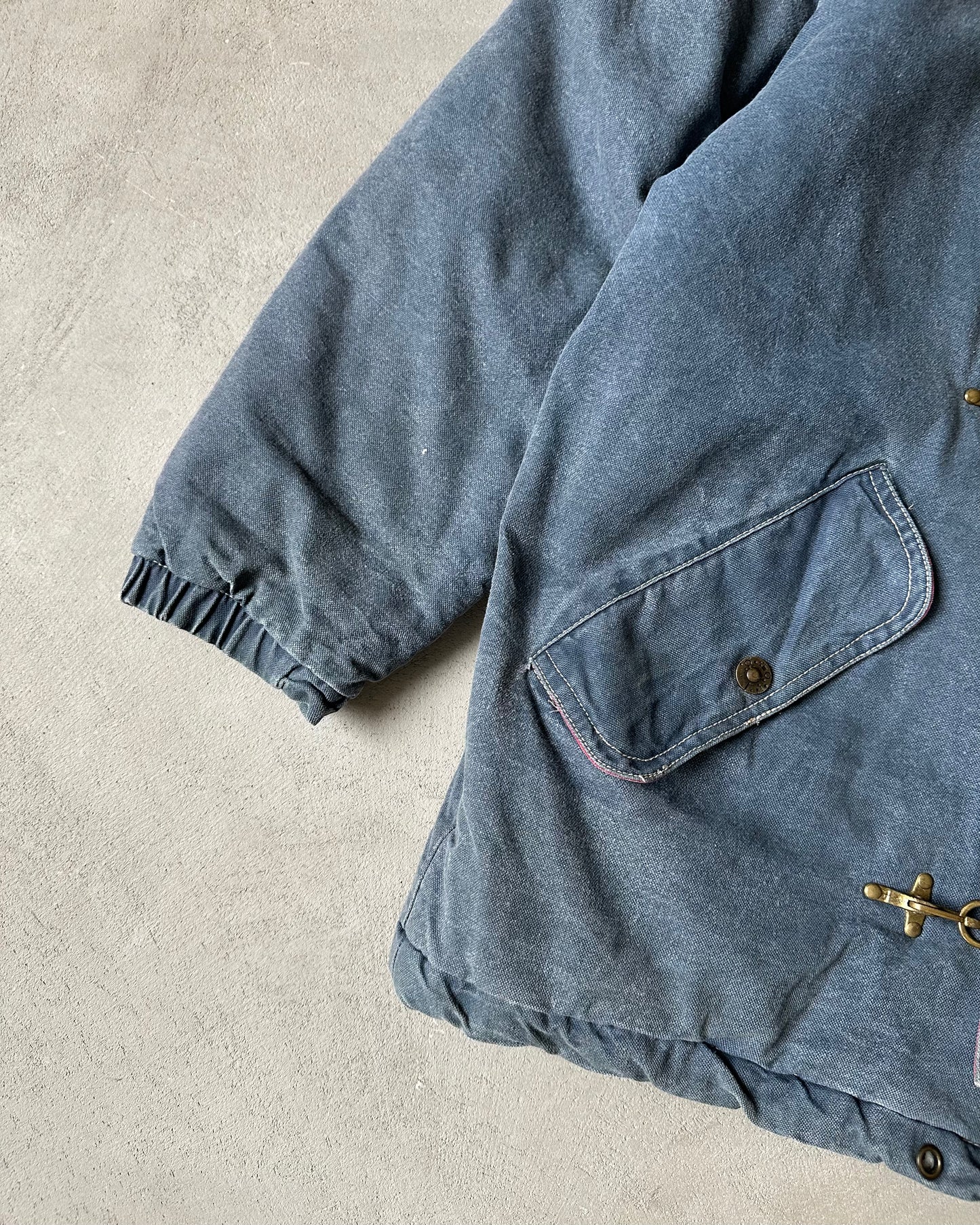 1990s - Blue/Red Women's Fireman Jacket - (W)M