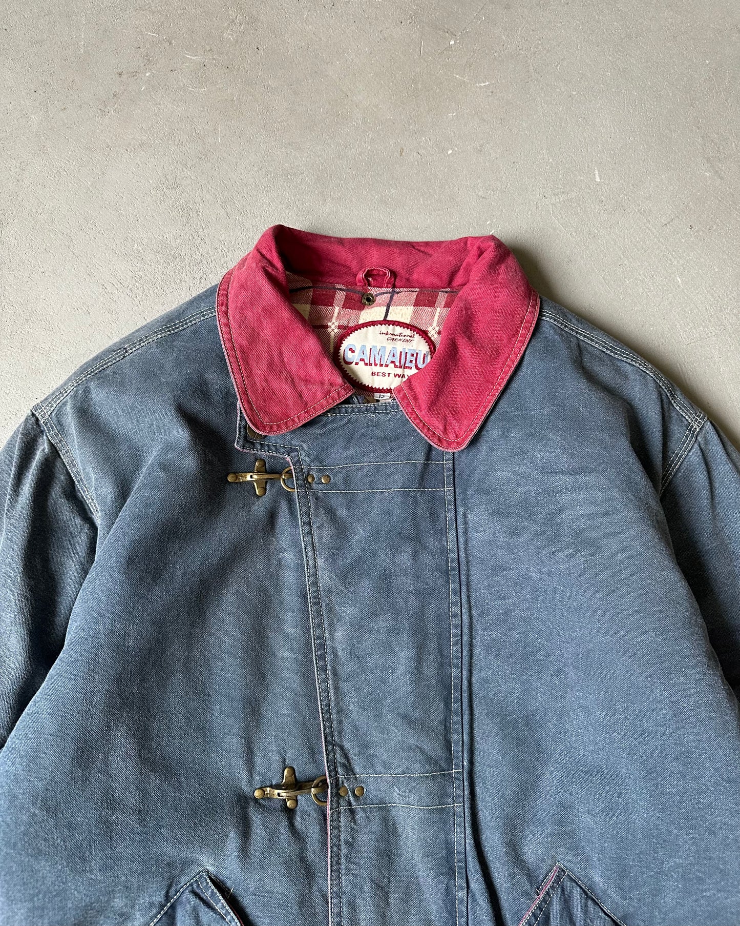 1990s - Blue/Red Women's Fireman Jacket - (W)M