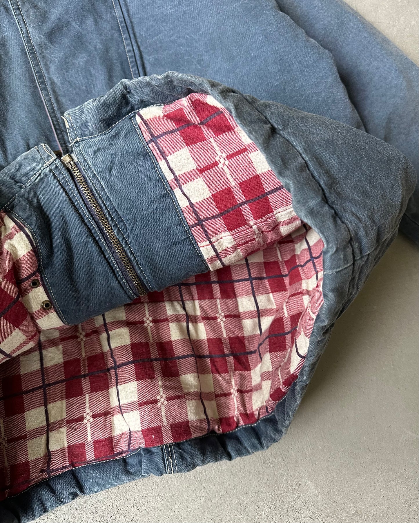 1990s - Blue/Red Women's Fireman Jacket - (W)M