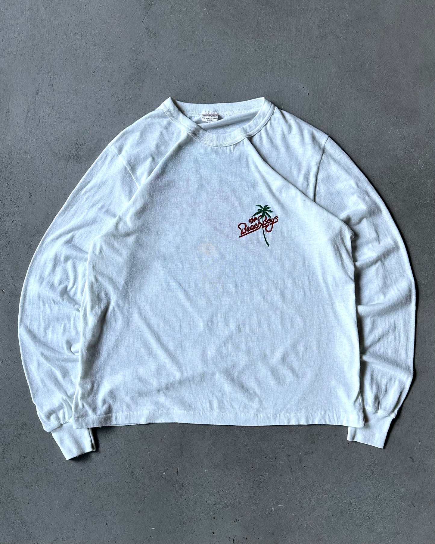 1980s - White Beach Boys Longsleeve - M
