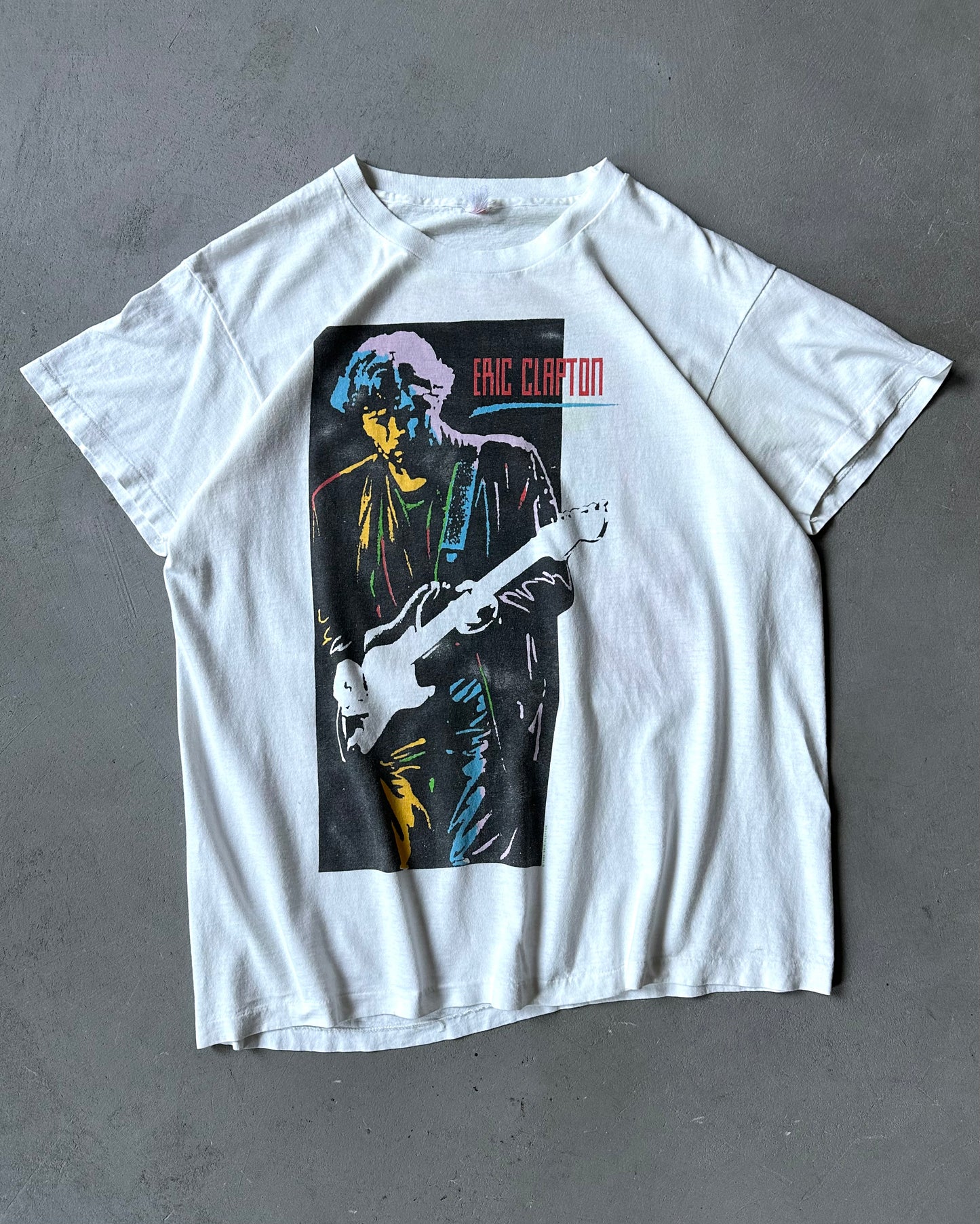 1990s - White Eric Clapton T-Shirt - M/L