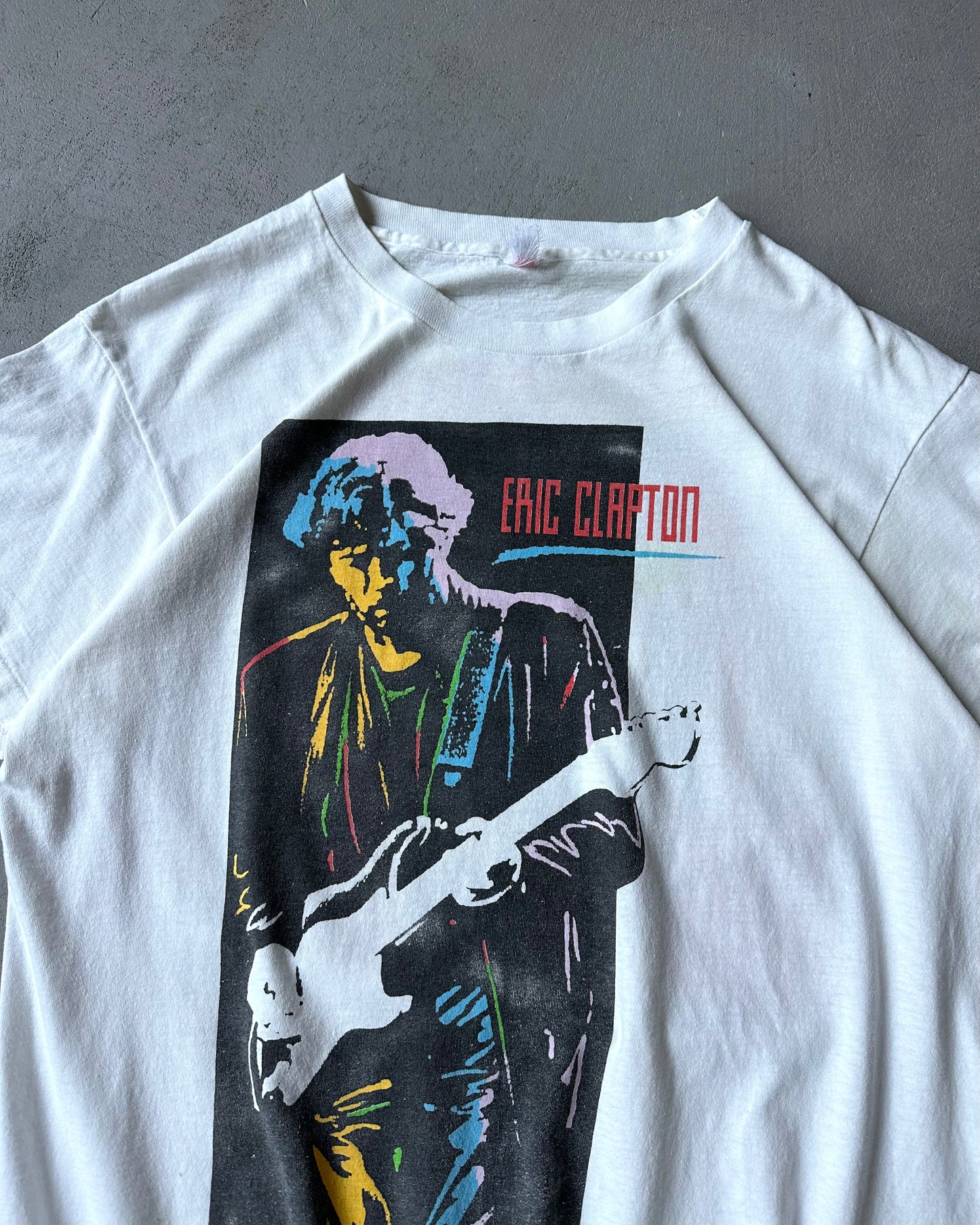 1990s - White Eric Clapton T-Shirt - M/L