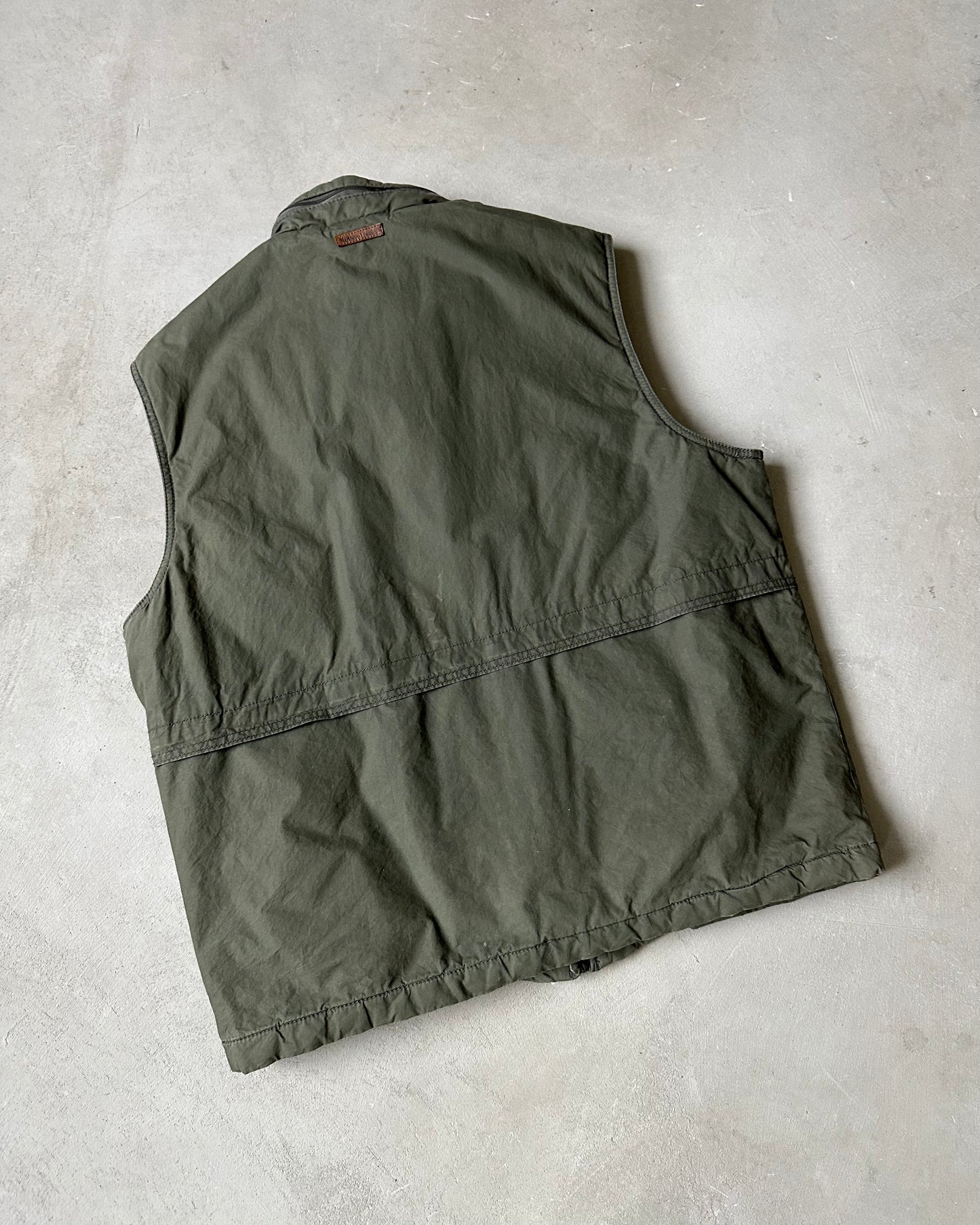 1990s - Green Marlboro Utility Vest - L