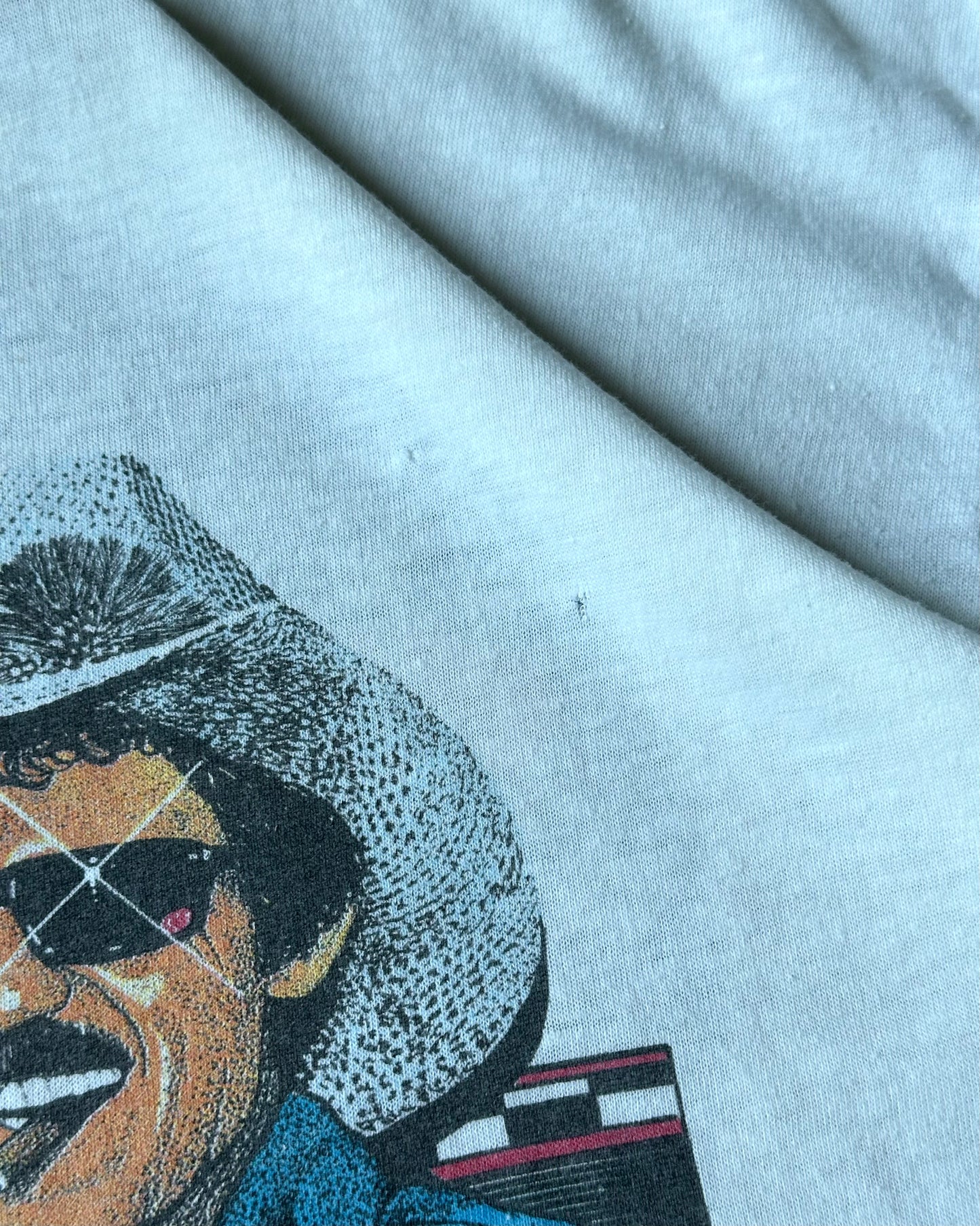 1980s - White/Navy The King Ringer - M/L