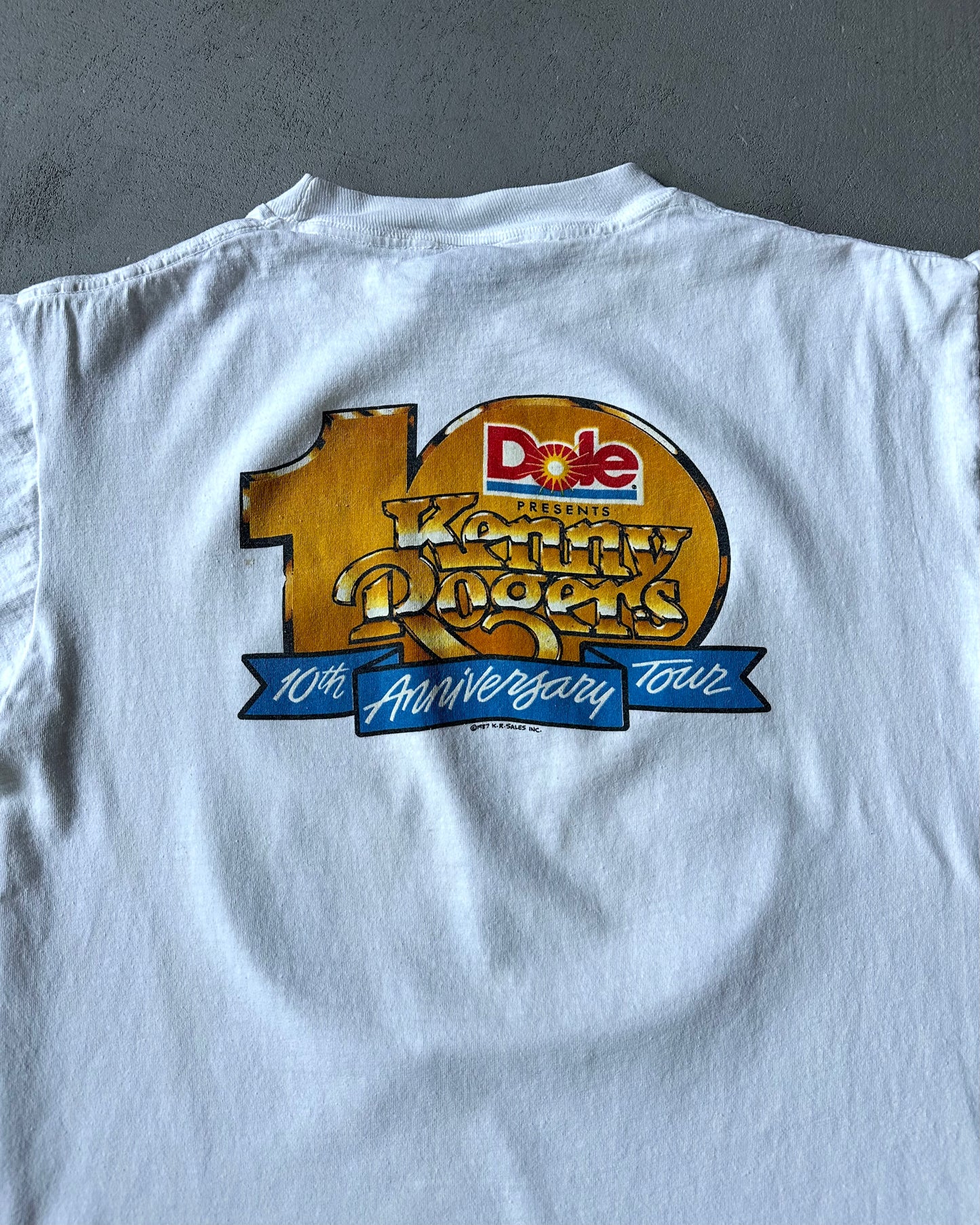 1980s - White Kenny Rogers T-Shirt - S
