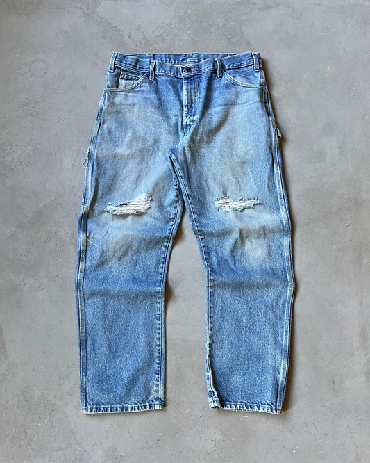 Années 2000 - Jean charpentier Dickies usé - 35x32