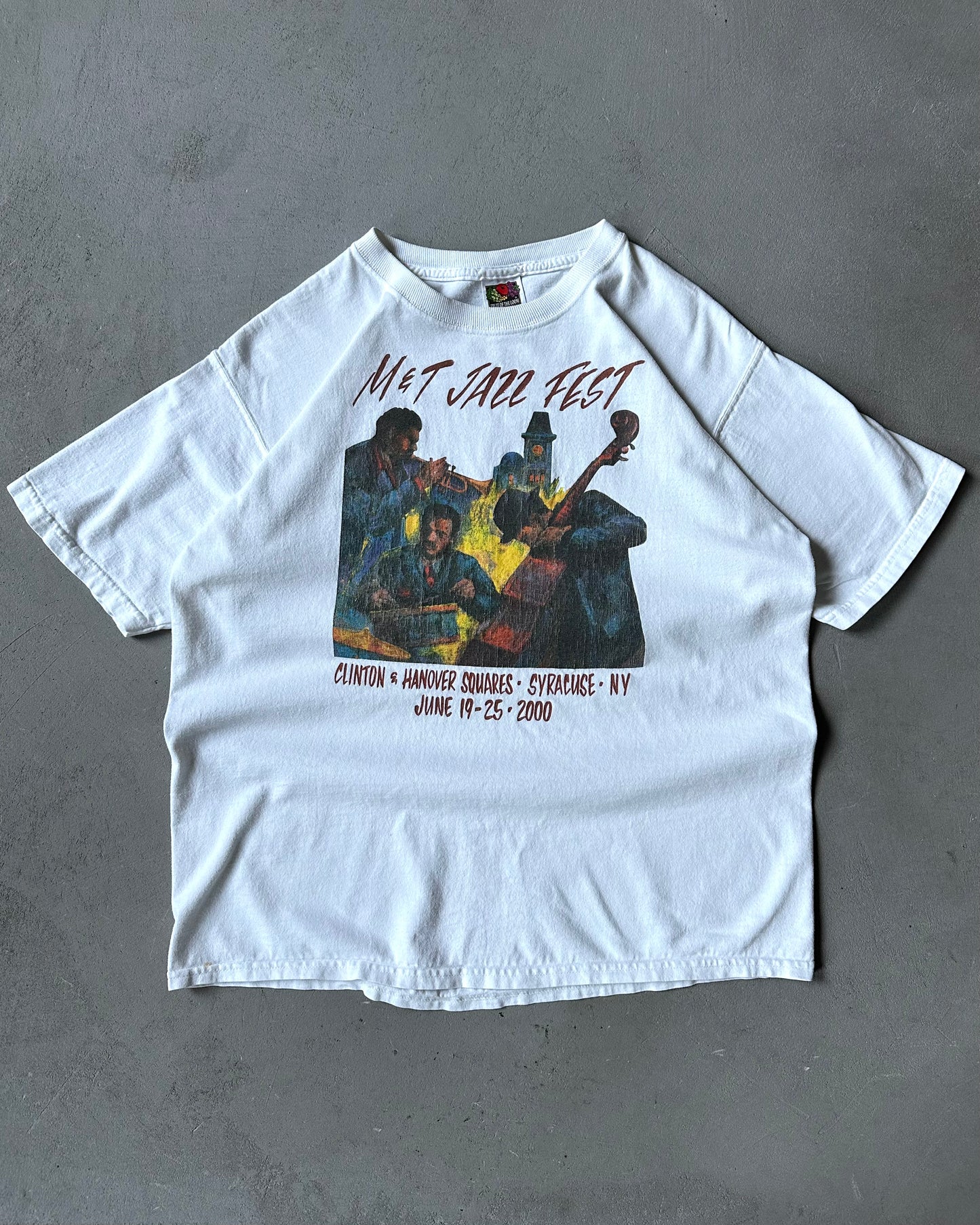 2000s - White Jazz Fest T-Shirt - M