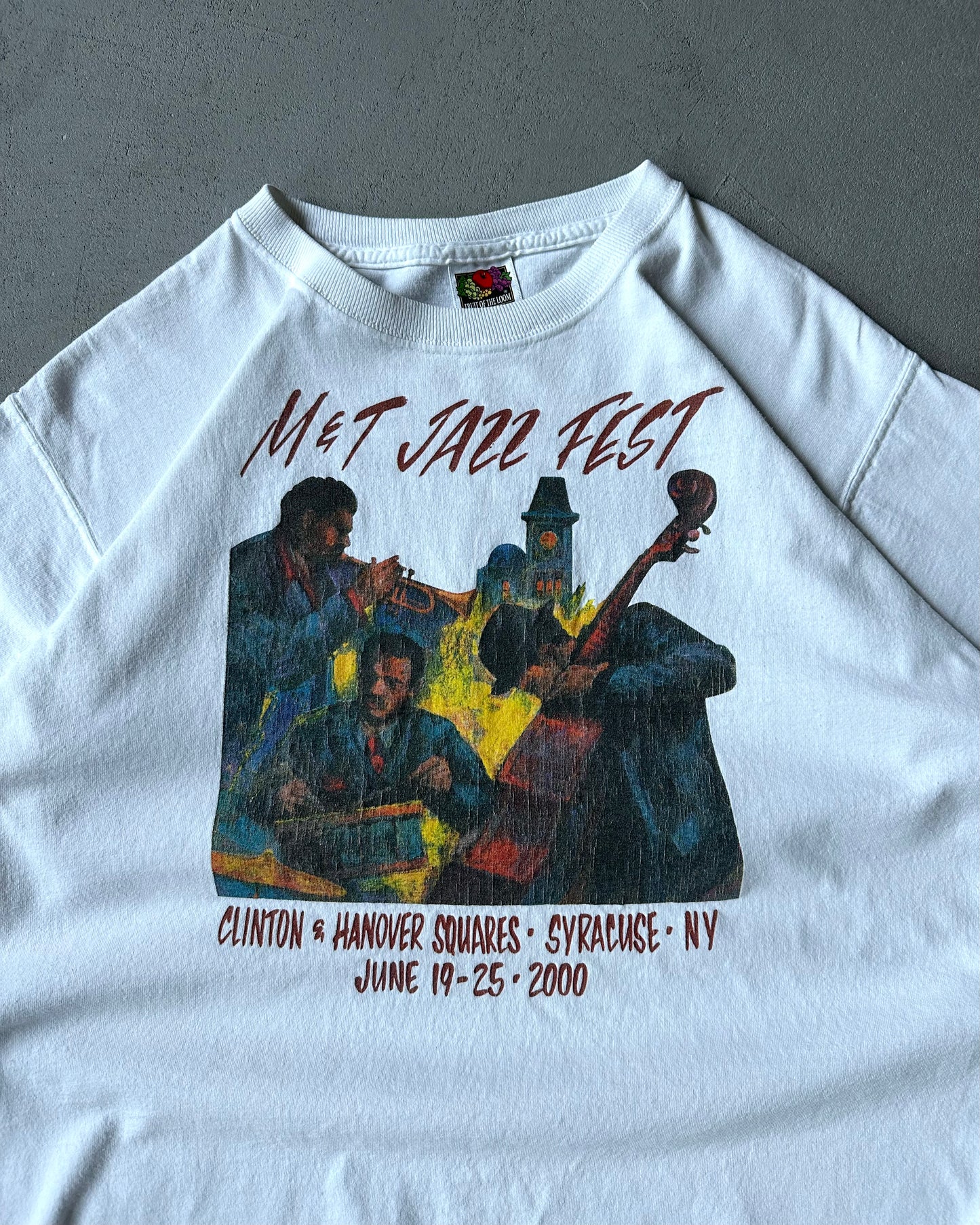 2000s - White Jazz Fest T-Shirt - M