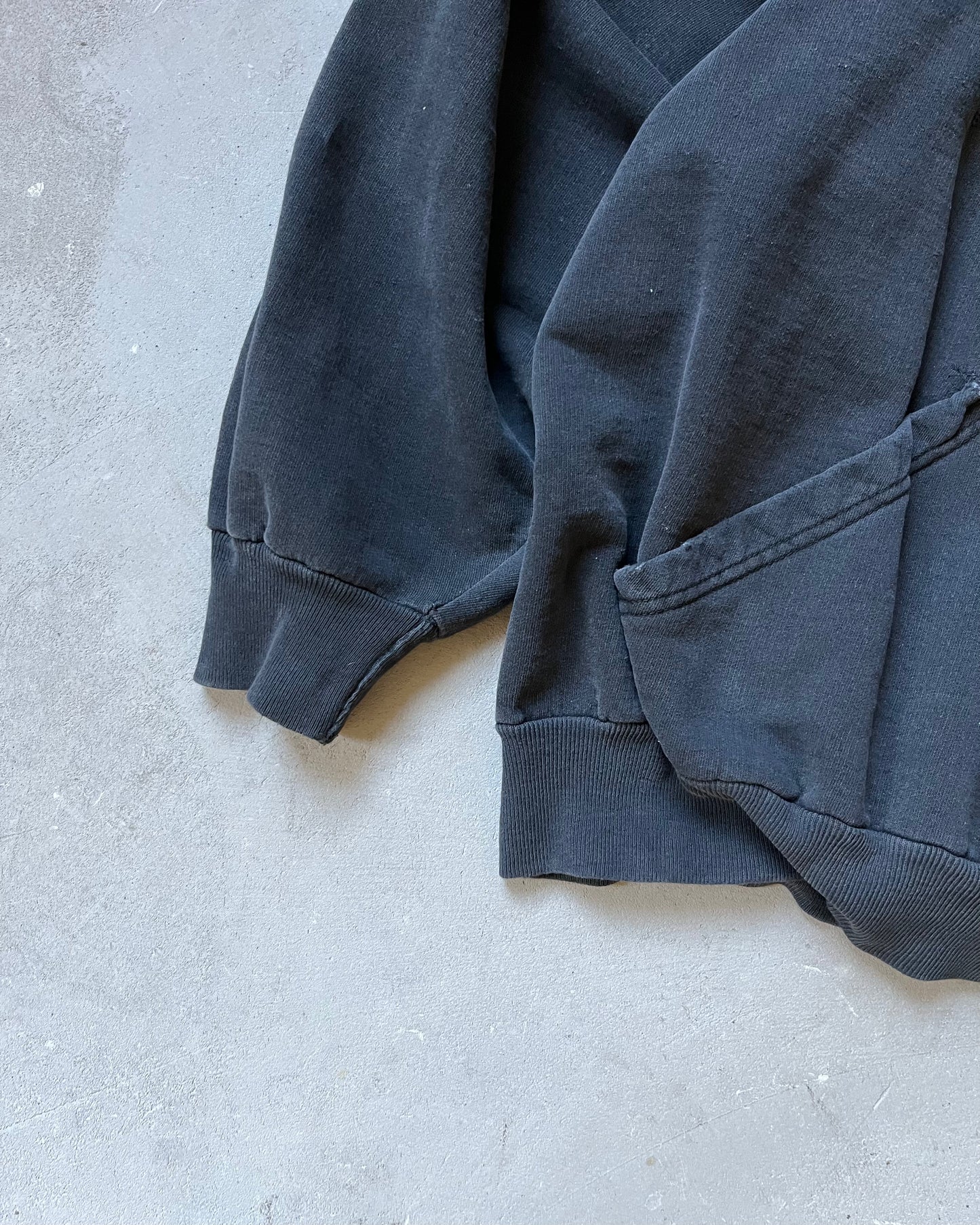 1990s - Distressed Black Harley-Davidson Hoodie - XXL
